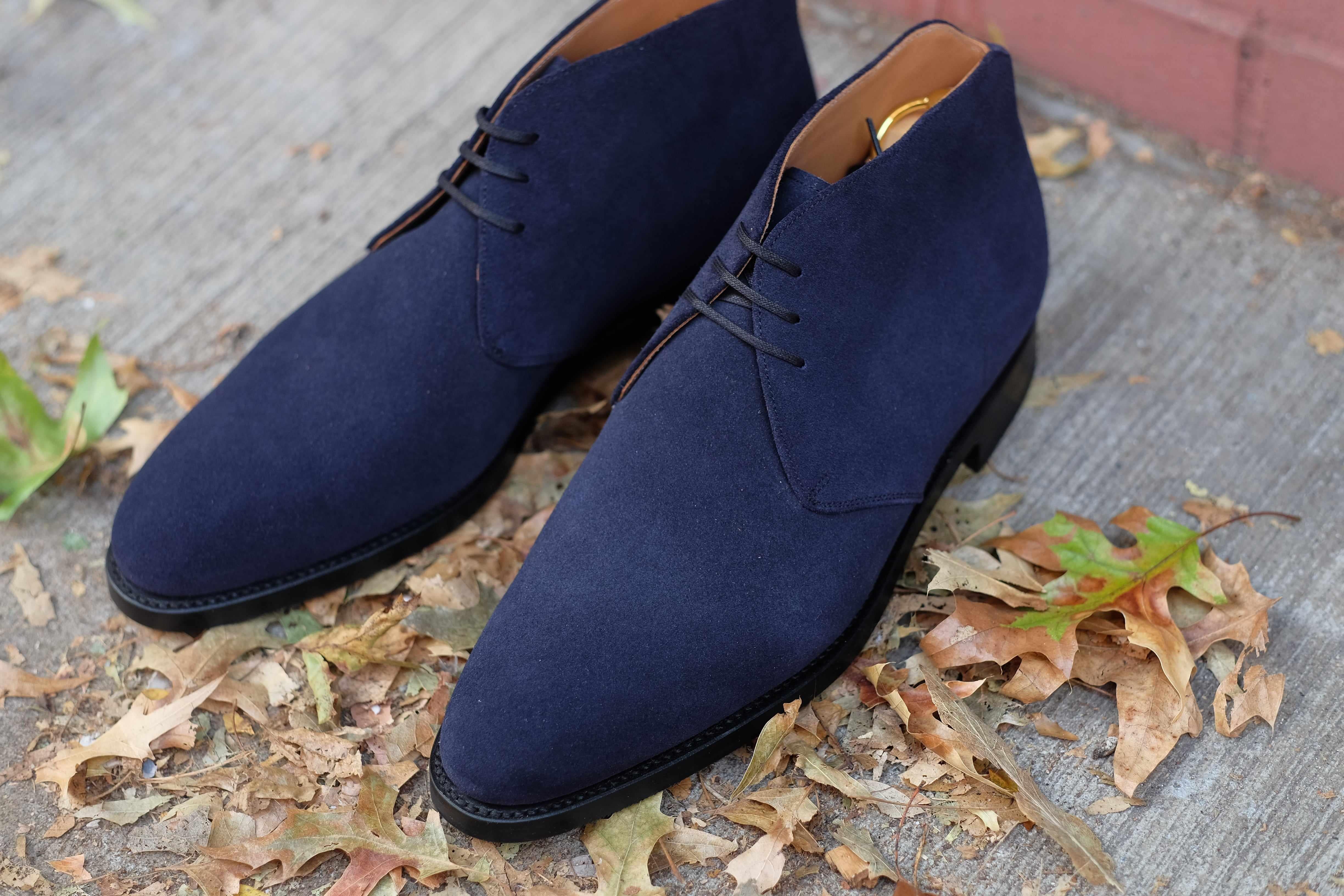 Whatcom - Dark Sapphire Suede-Chukka Boots-J.FitzPatrick Footwear