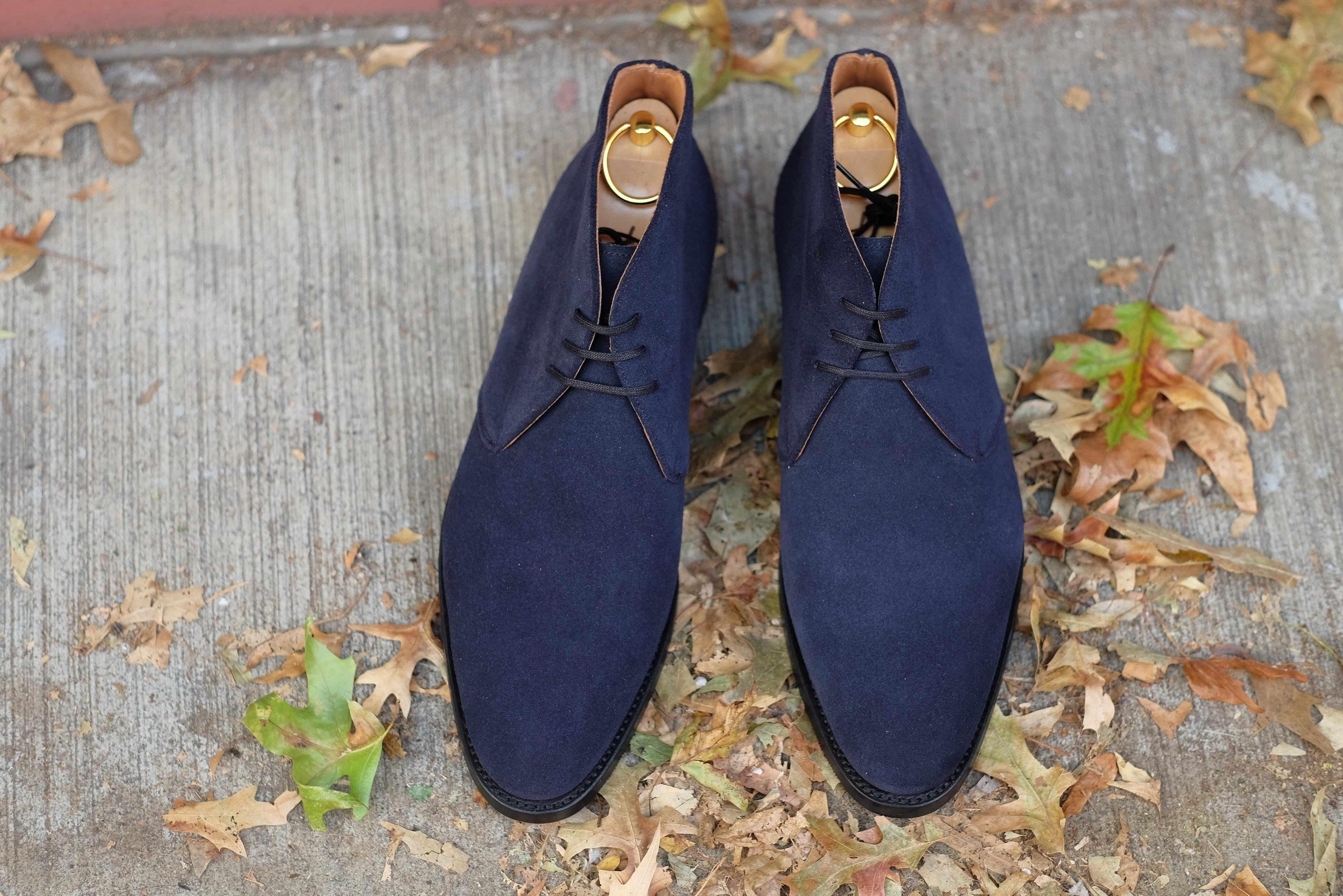 Whatcom - Dark Sapphire Suede-Chukka Boots-J.FitzPatrick Footwear
