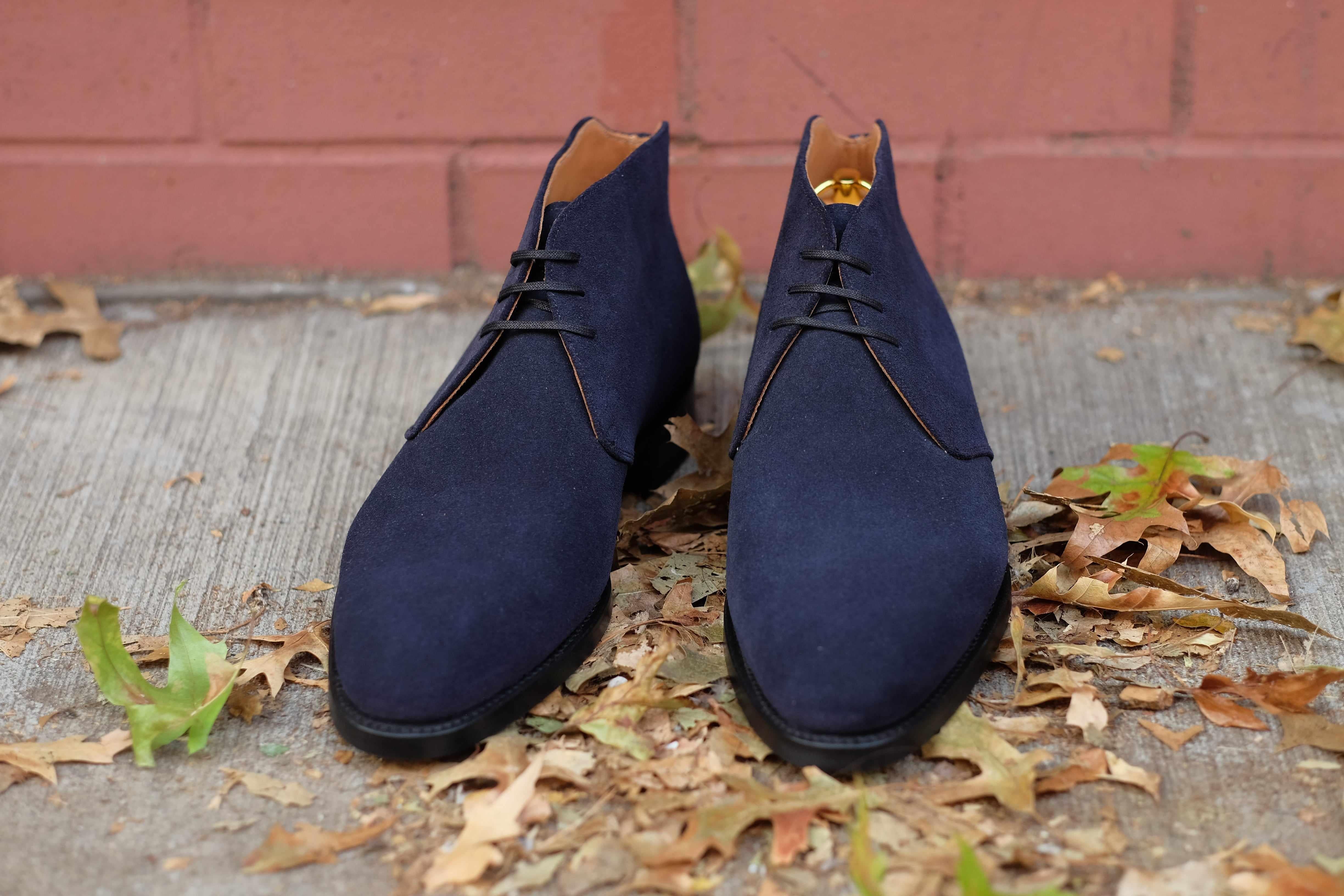 Whatcom - Dark Sapphire Suede-Chukka Boots-J.FitzPatrick Footwear