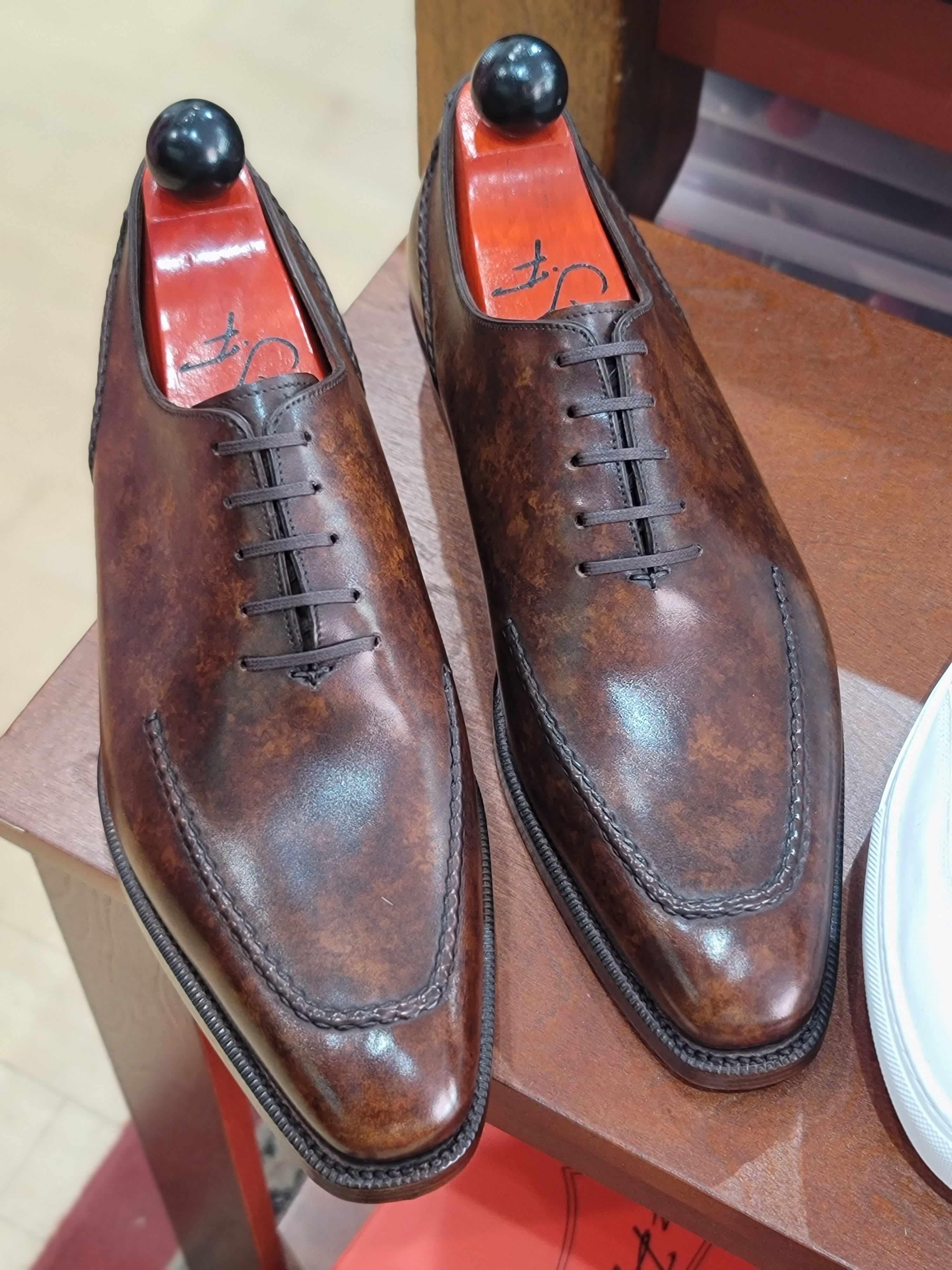 Whittier - Copper Marble Patina-Wholecut Oxfords-J.FitzPatrick Footwear