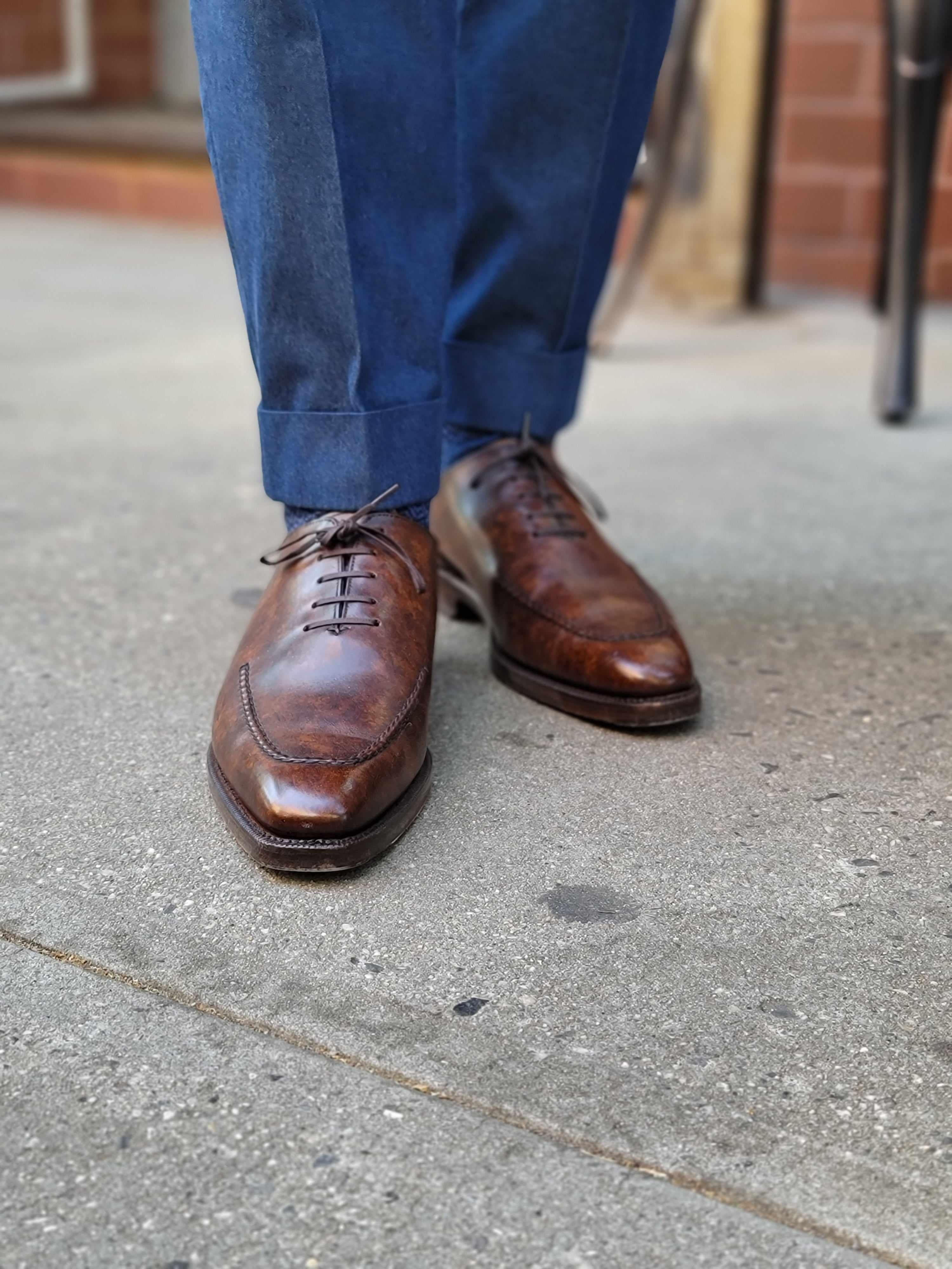 Whittier - Copper Marble Patina-Wholecut Oxfords-J.FitzPatrick Footwear