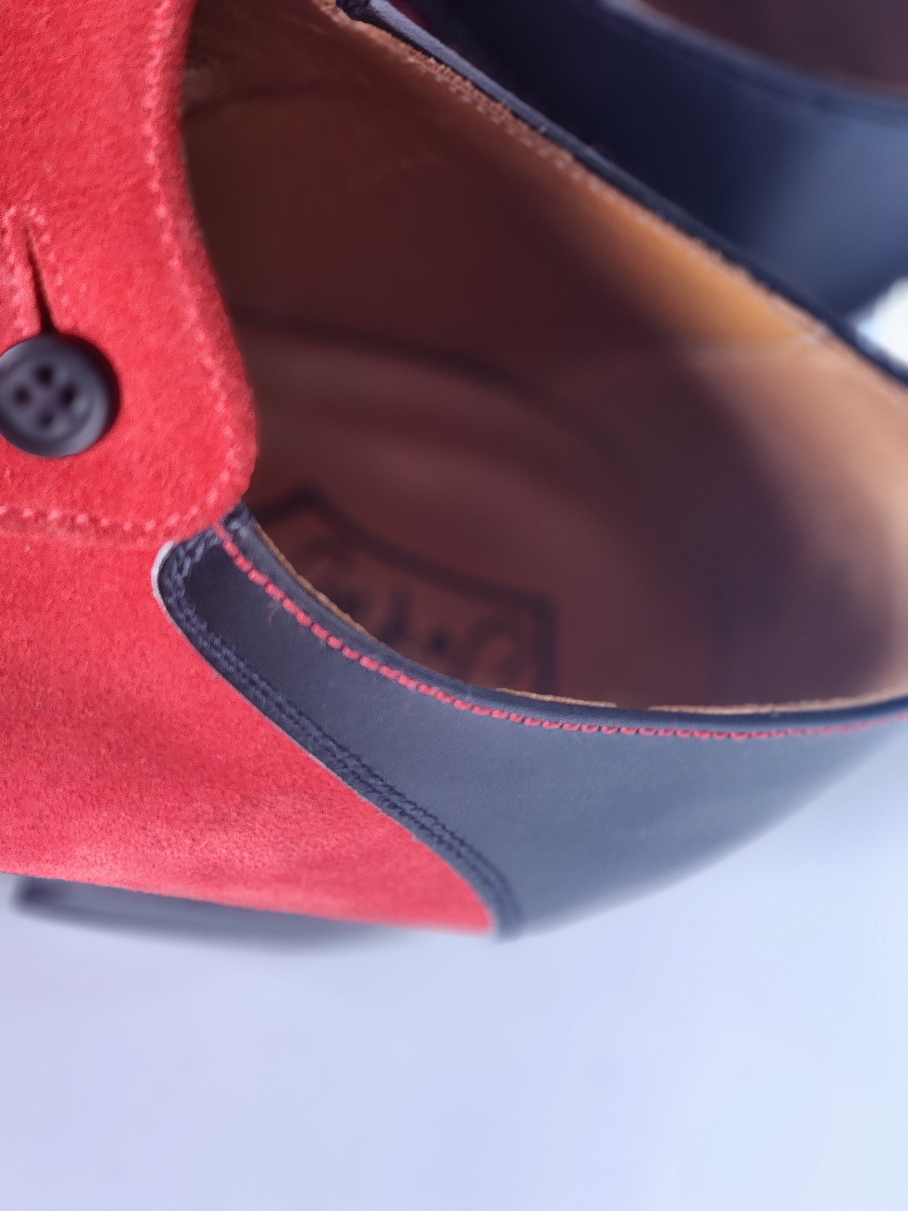 Aurora MTO - Black Calf / Red Suede - CLEARANCE - Grade 2