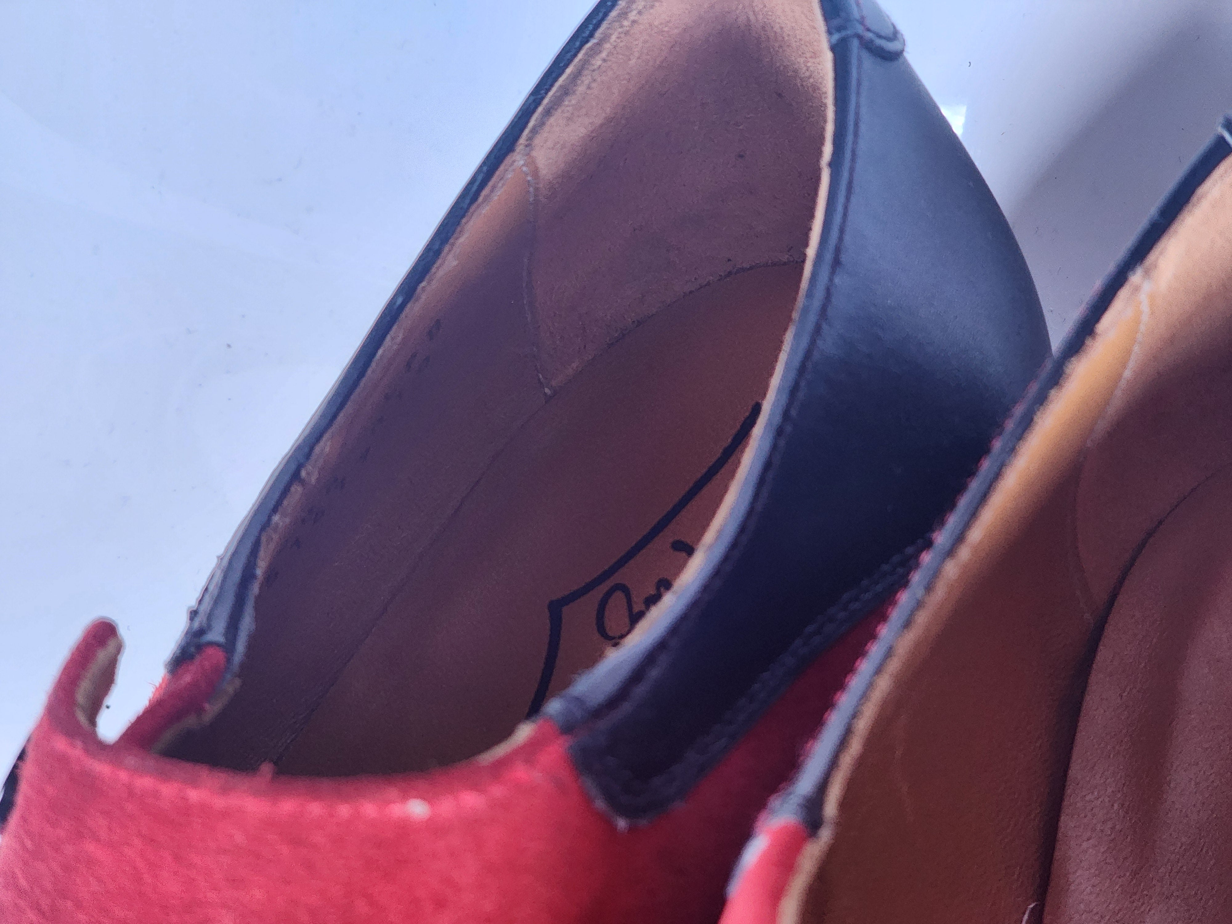 Aurora MTO - Black Calf / Red Suede - CLEARANCE - Grade 2