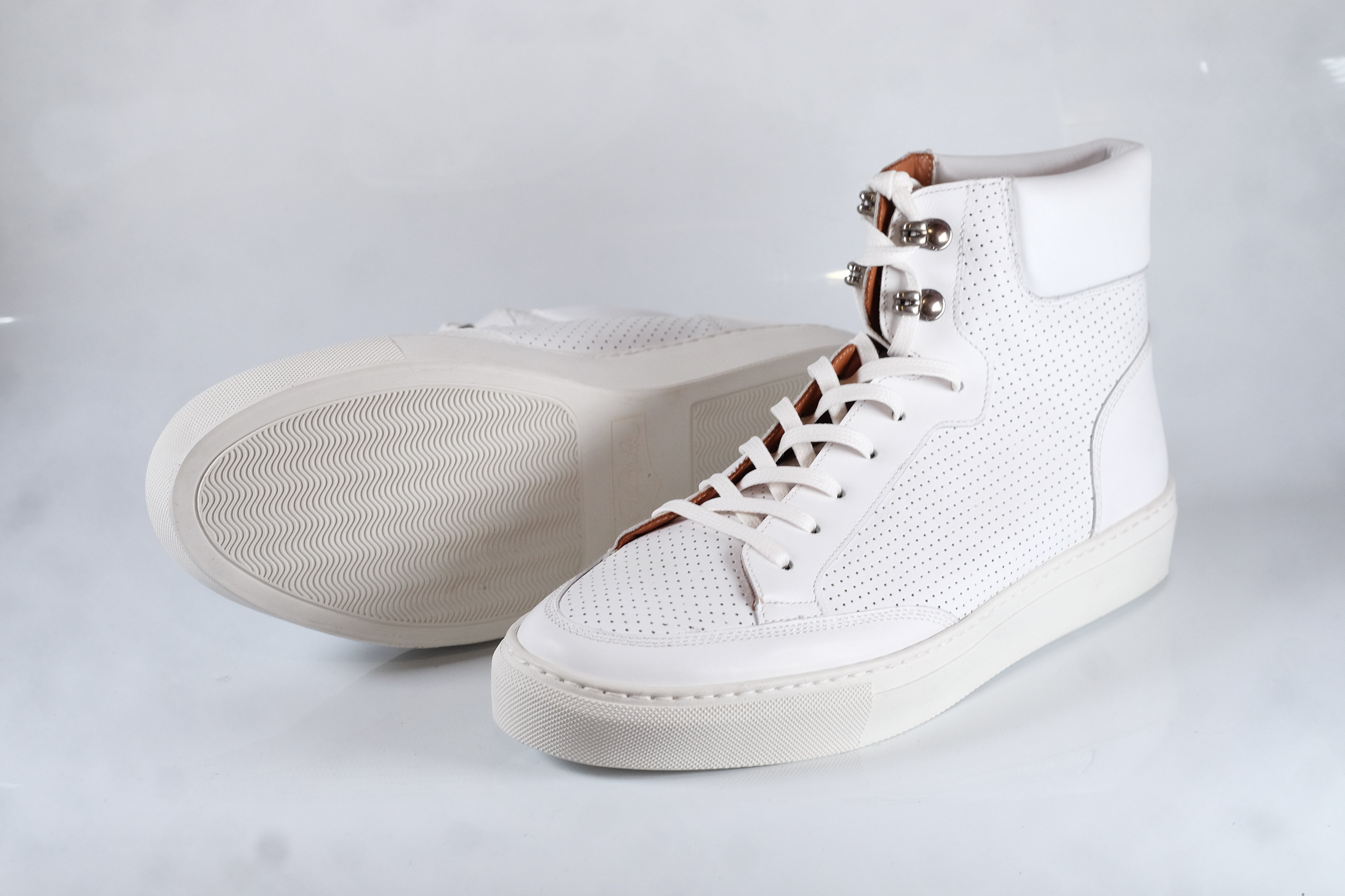 Richland - White Perforated Calf - CLEARANCE - Grade 1