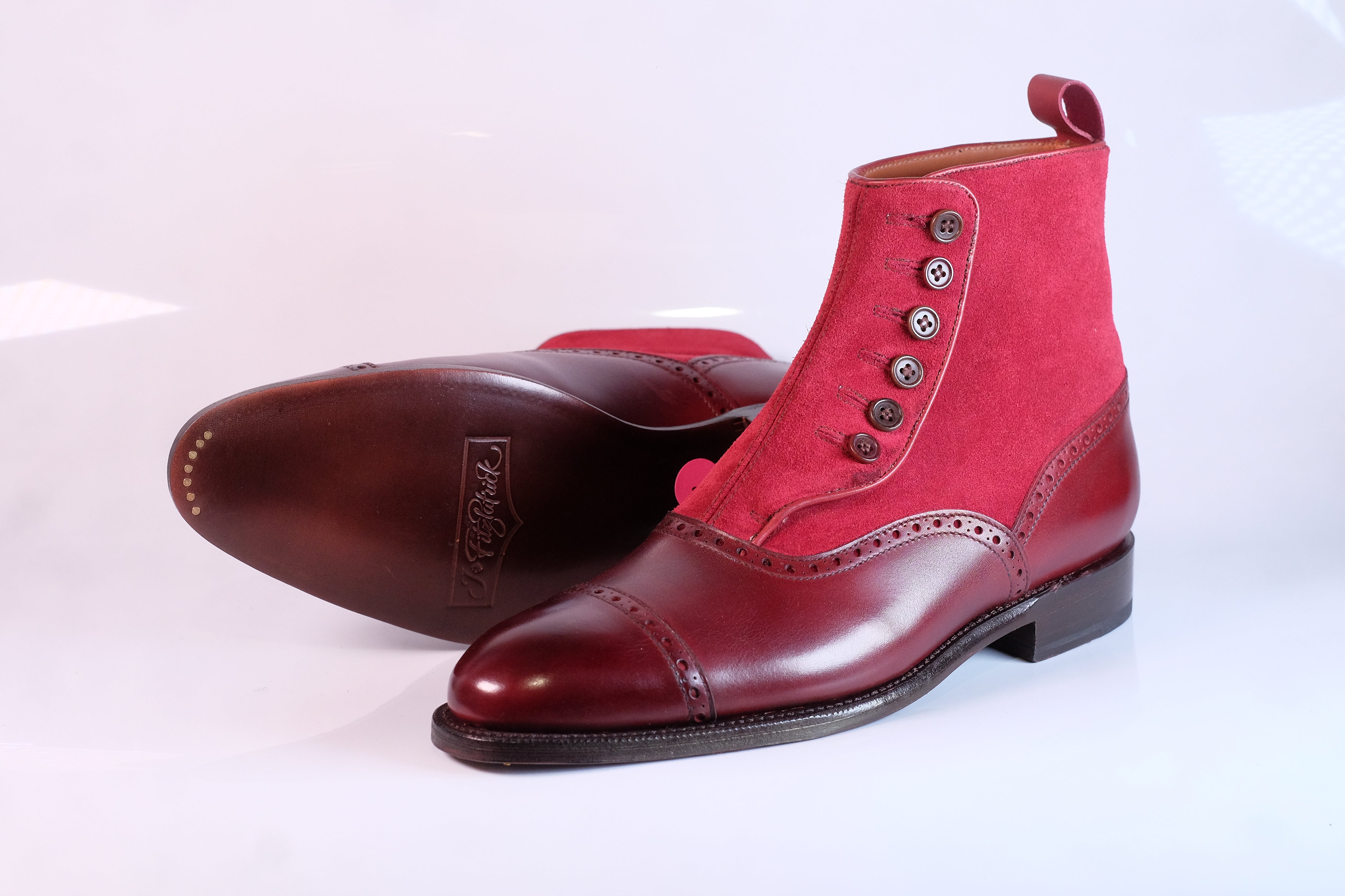 Puyallup MTO - Burgundy Calf / Burgundy Suede - CLEARANCE - Grade 1