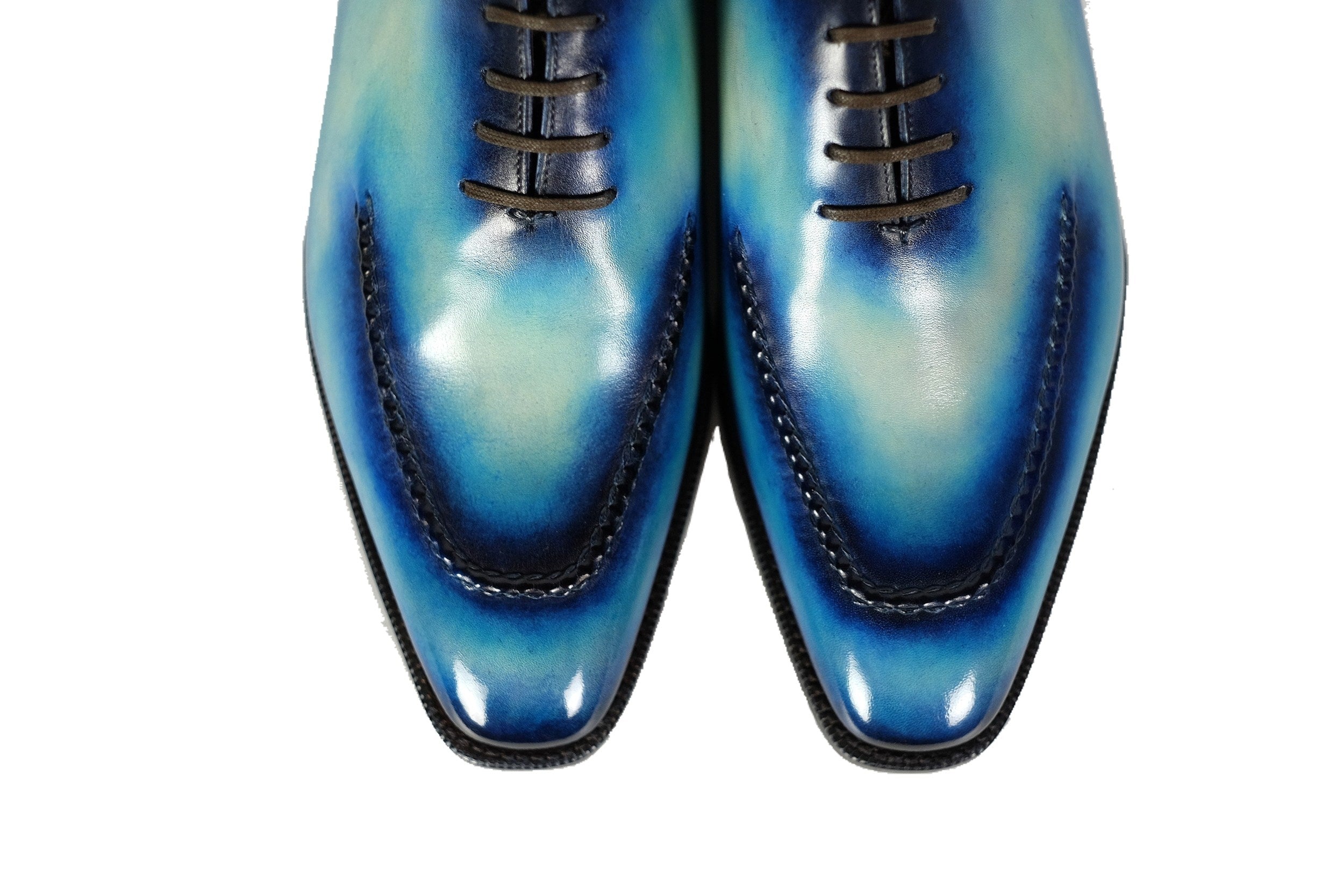 Whittier - Blue Fuji Patina GMTO-Wholecut Oxfords-J.FitzPatrick Footwear - GMTO-J.FitzPatrick Footwear