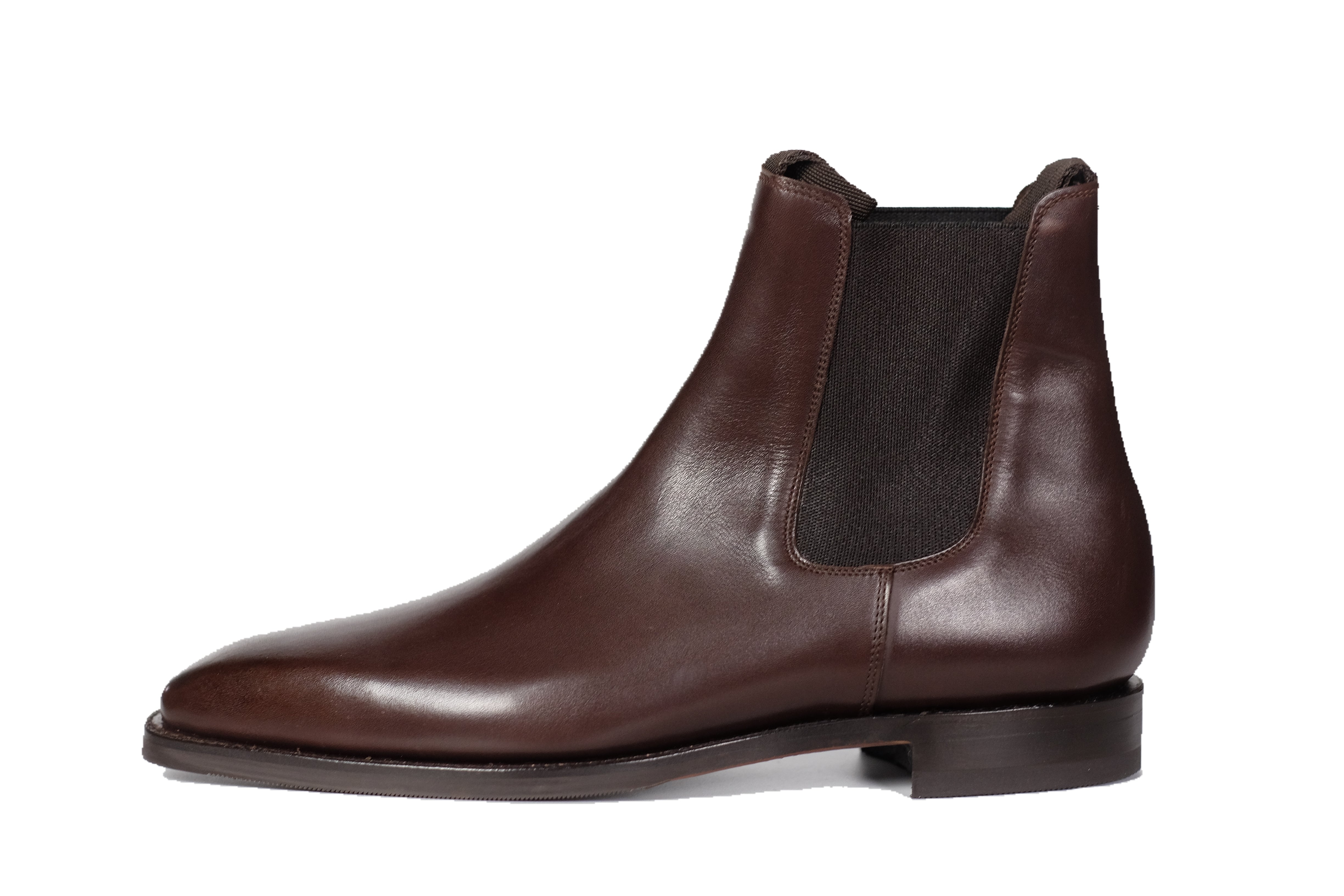 Alder - Dark Oak Calf-Chelsea Boots-J.FitzPatrick Footwear