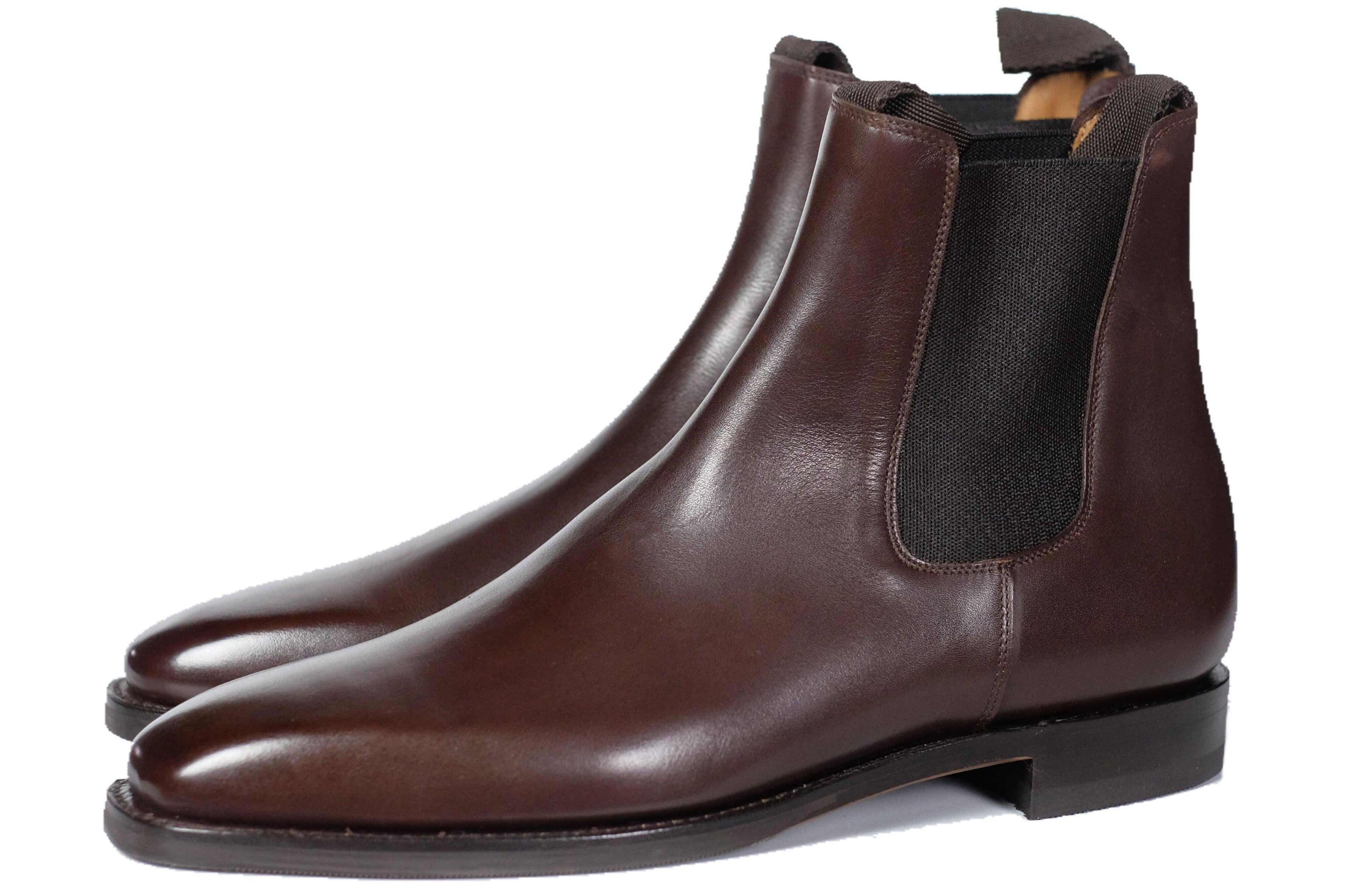 Alder - Dark Oak Calf-Chelsea Boots-J.FitzPatrick Footwear