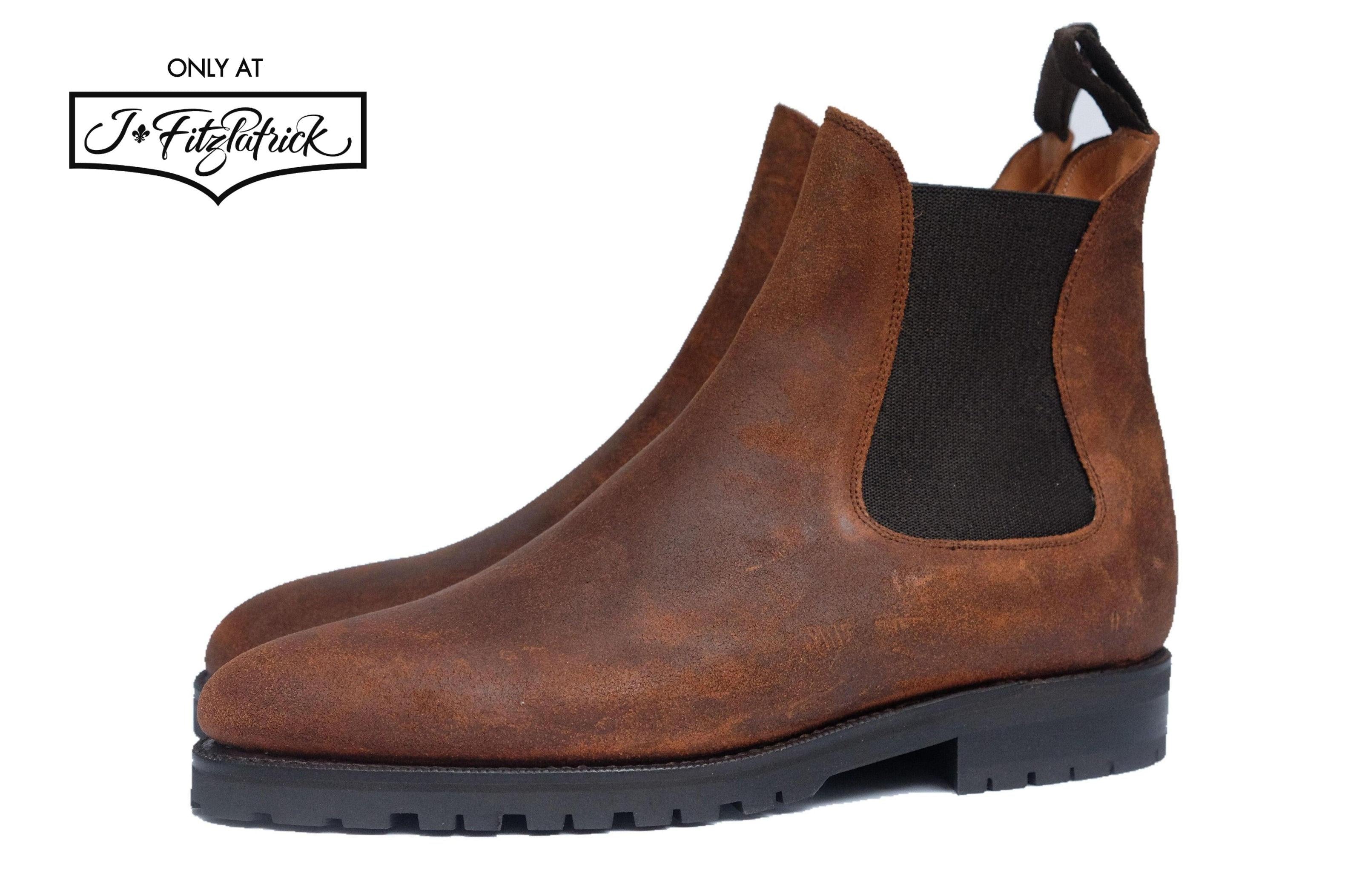 Alki - Brown Waxy Commander-Chelsea Boots-J.FitzPatrick Footwear