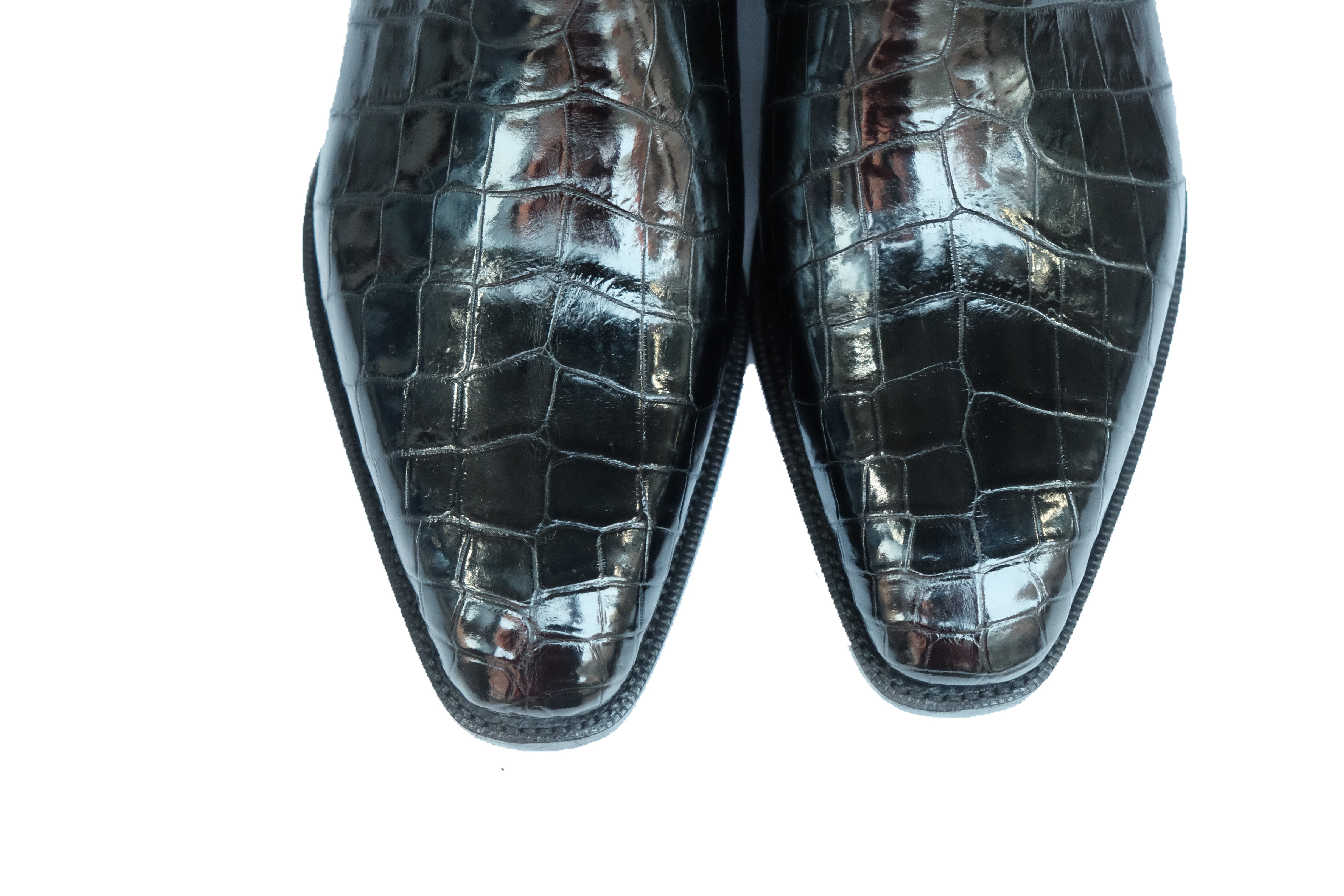 Alki Redux - MTO - Genuine Crocodile - Black - LPB Last - Single Leather Sole-Shoes-J.FitzPatrick Footwear