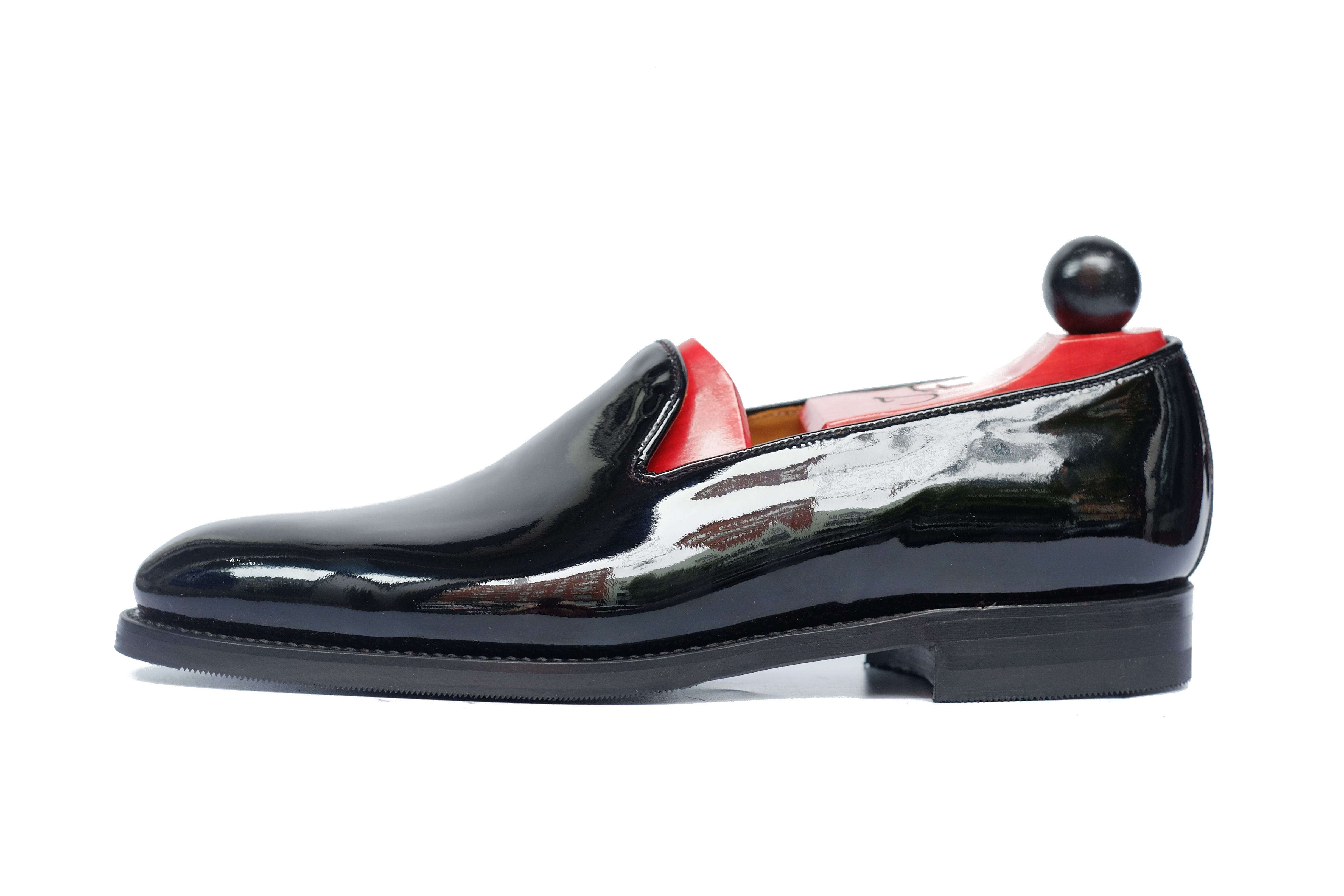 Ballinger - Black Patent Calf-Slipper Loafers-J.FitzPatrick Footwear