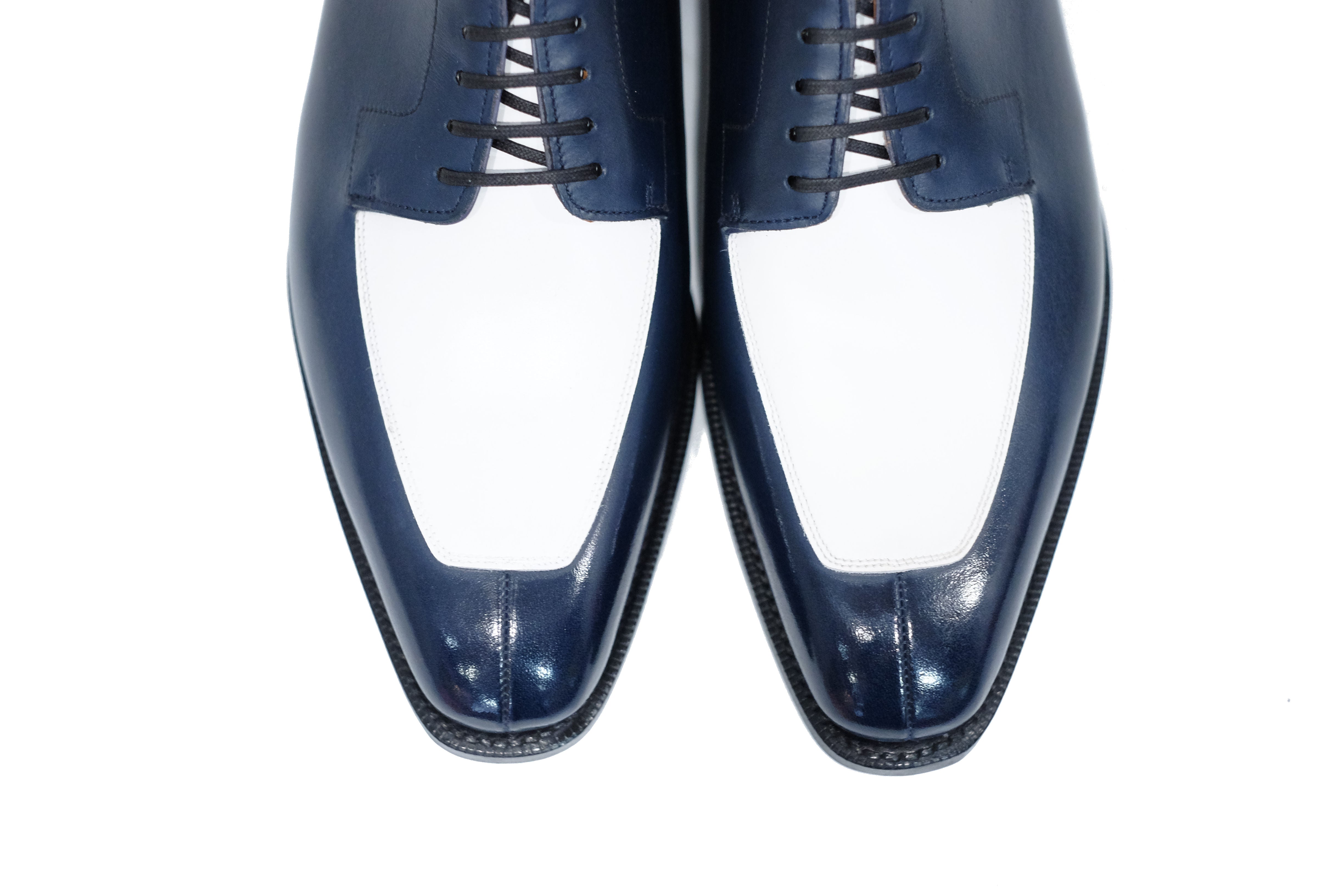 Belltown MTO - Midnight Calf / White Calf-Made To Order Derbies Derby-J.FitzPatrick Footwear