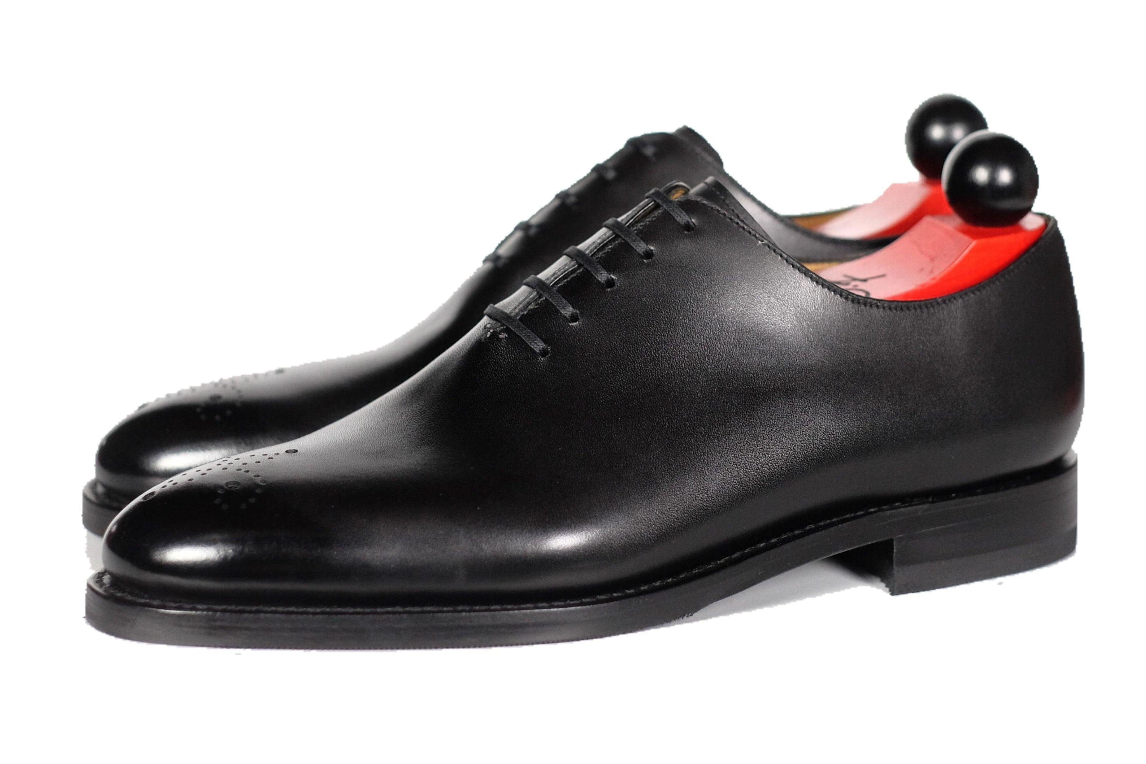 Crescent - Black Calf-Wholecut Oxfords-J.FitzPatrick Footwear