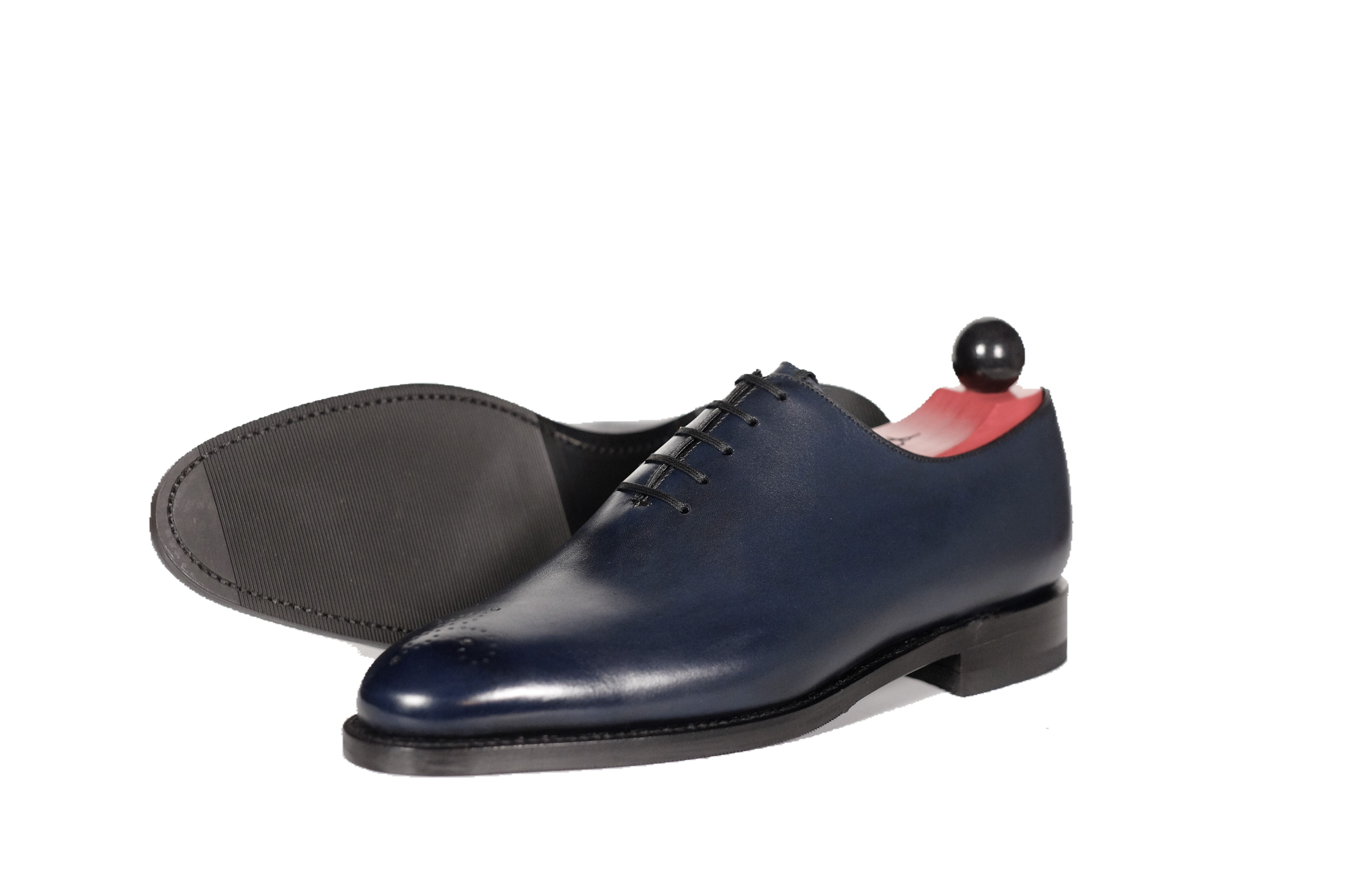 Crescent - Deep Ocean Calf-Wholecut Oxfords-J.FitzPatrick Footwear