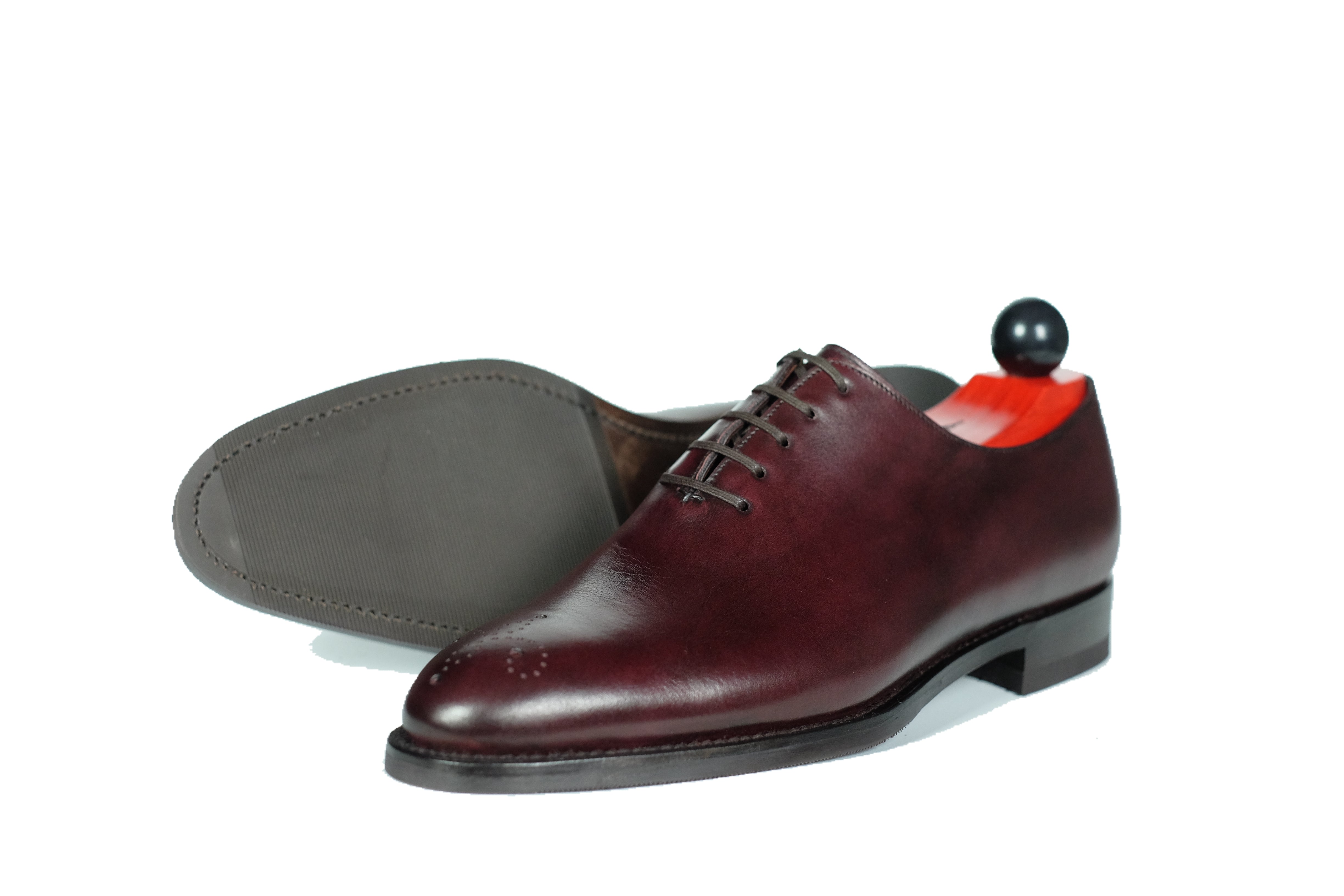 Crescent - Sangria Calf-Wholecut Oxfords-J.FitzPatrick Footwear