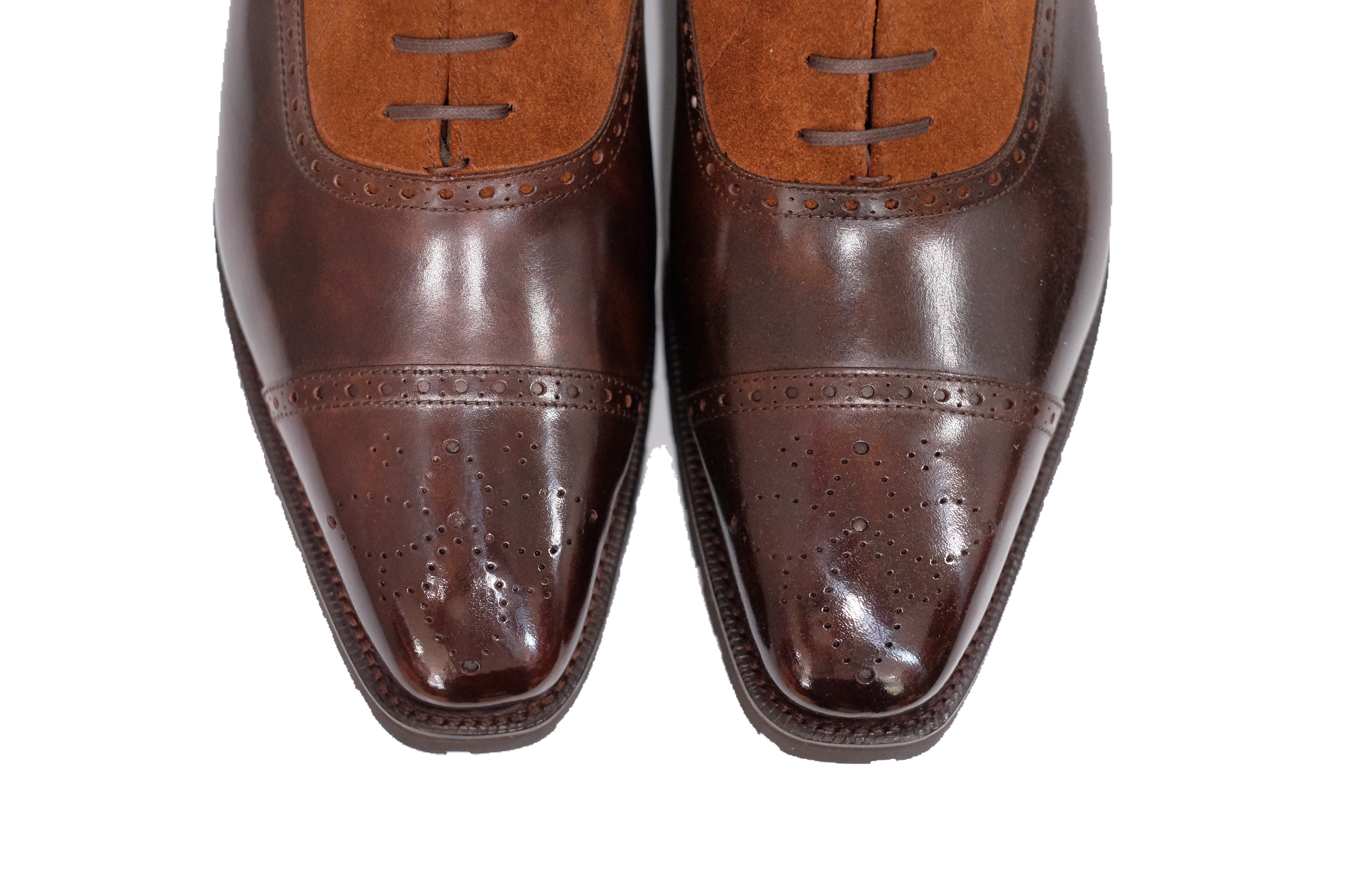 David - MTO - Dark Brown Museum Calf / Snuff Suede - MGF Last - Commando Sole-Made To Order Boot Lace Laceup Oxford Balmoral-J.FitzPatrick Footwear
