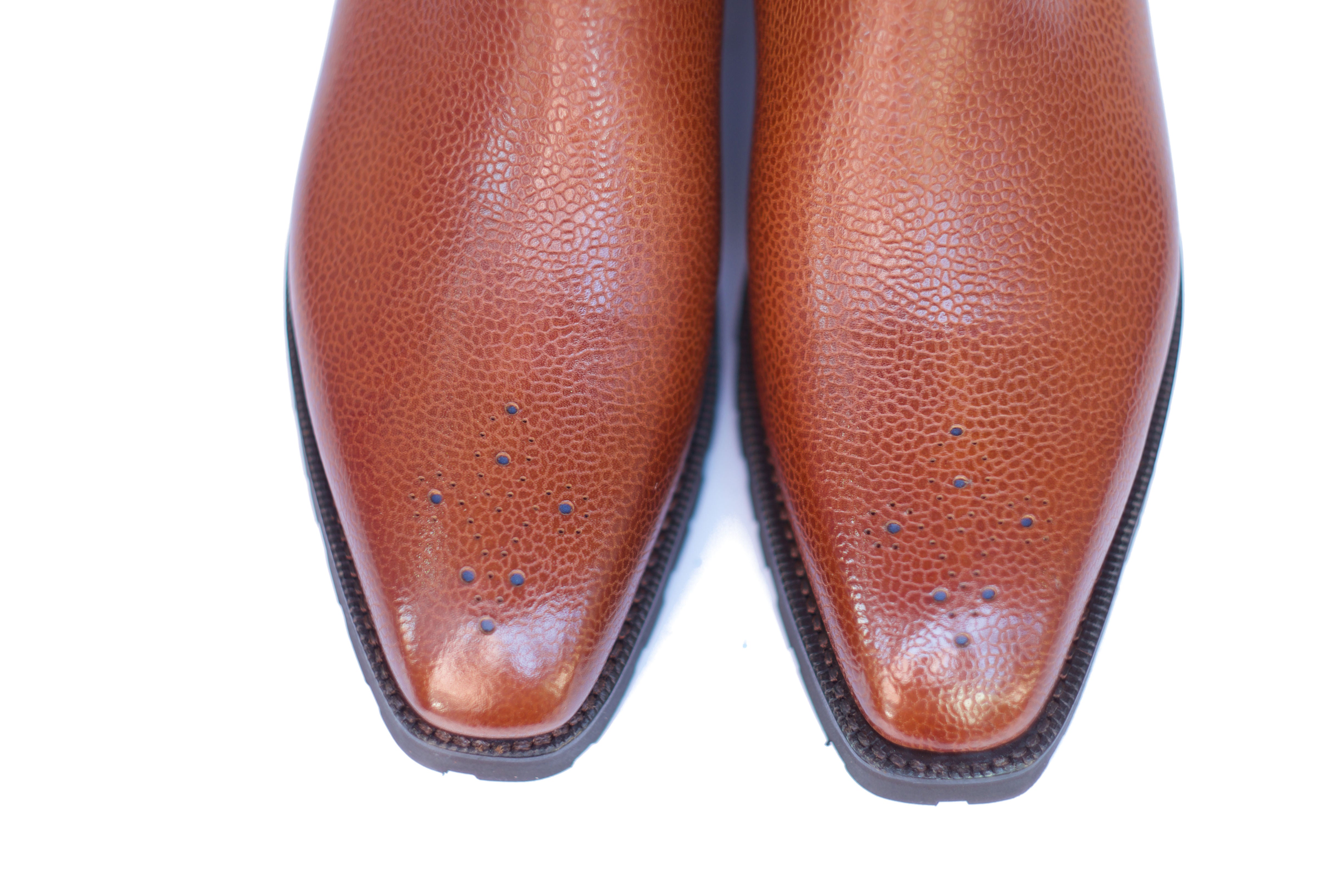 Fairmont - MTO - Tan Soft Grain / Blue Gore - MGF Last - Commando Sole-Made To Order Chelsea Boots-J.FitzPatrick Footwear