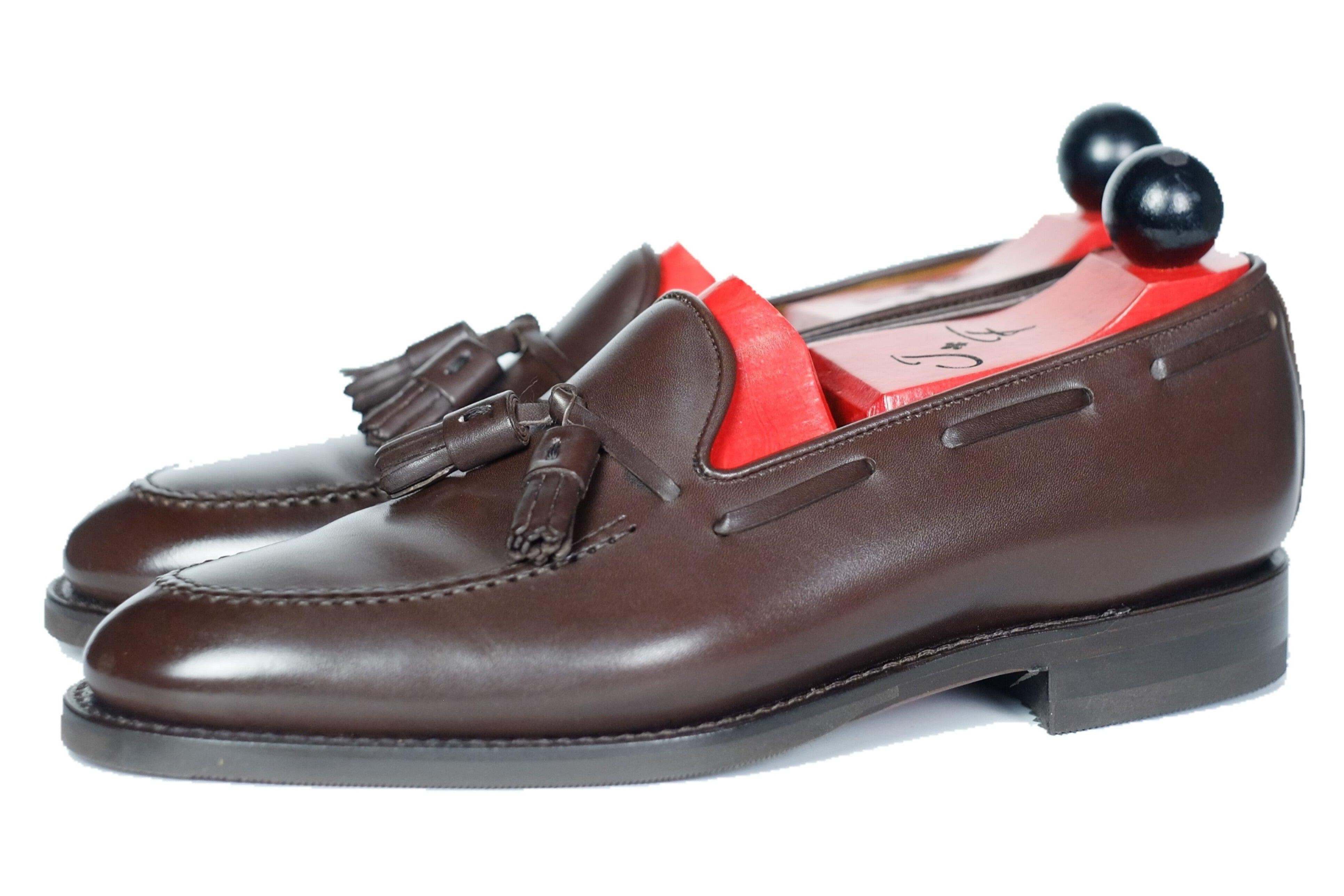 Haller - Dark Oak Calf-Tassel Loafers-J.FitzPatrick Footwear