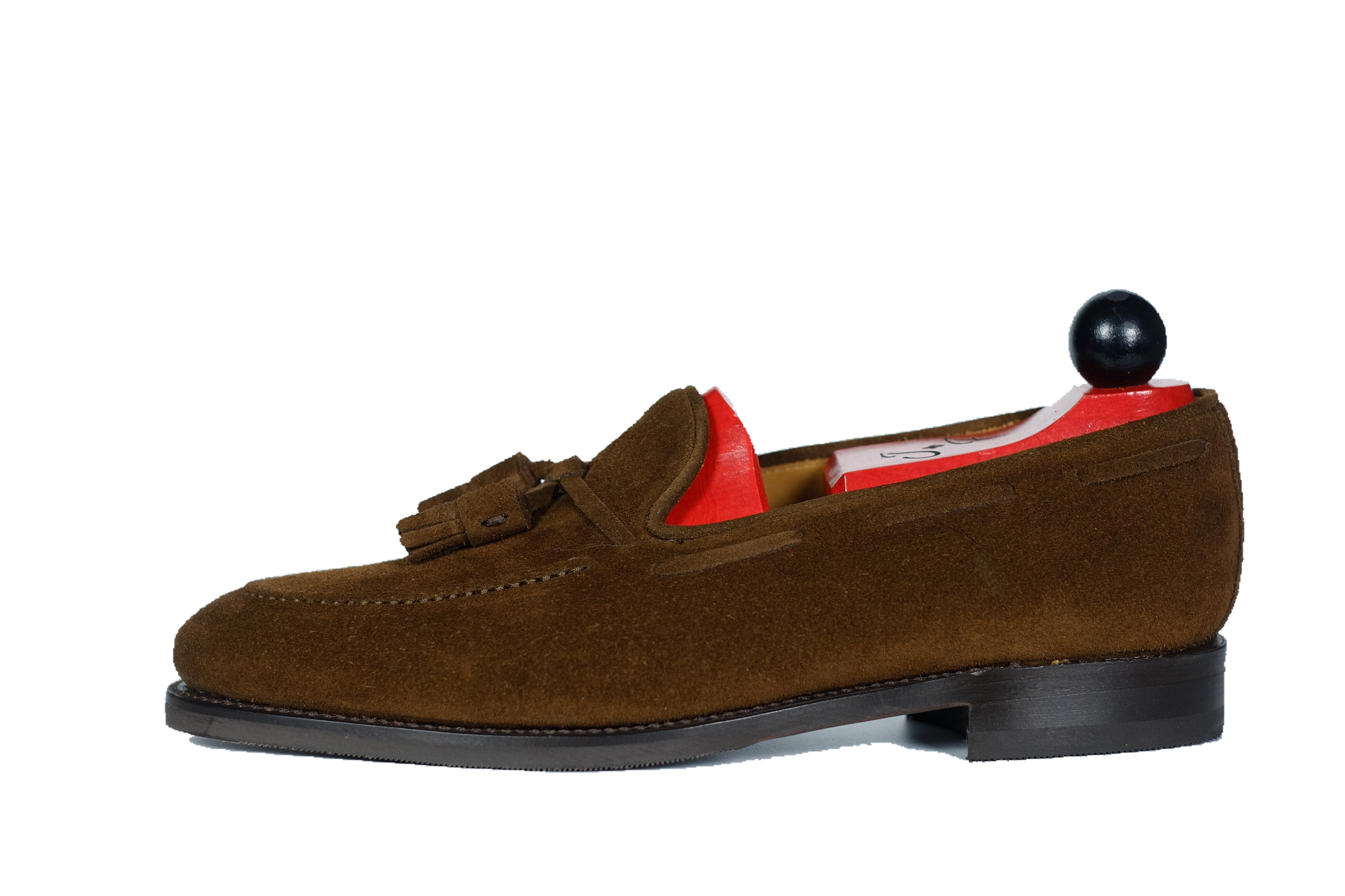 Haller - Tobacco Suede-Tassel Loafers-J.FitzPatrick Footwear