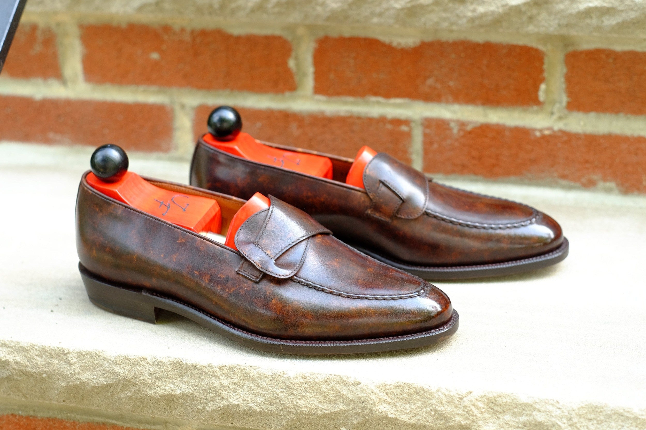Hawthorne - Dark Brown Marble Patina - PRE ORDER-Butterfly Loafers-J.FitzPatrick Footwear