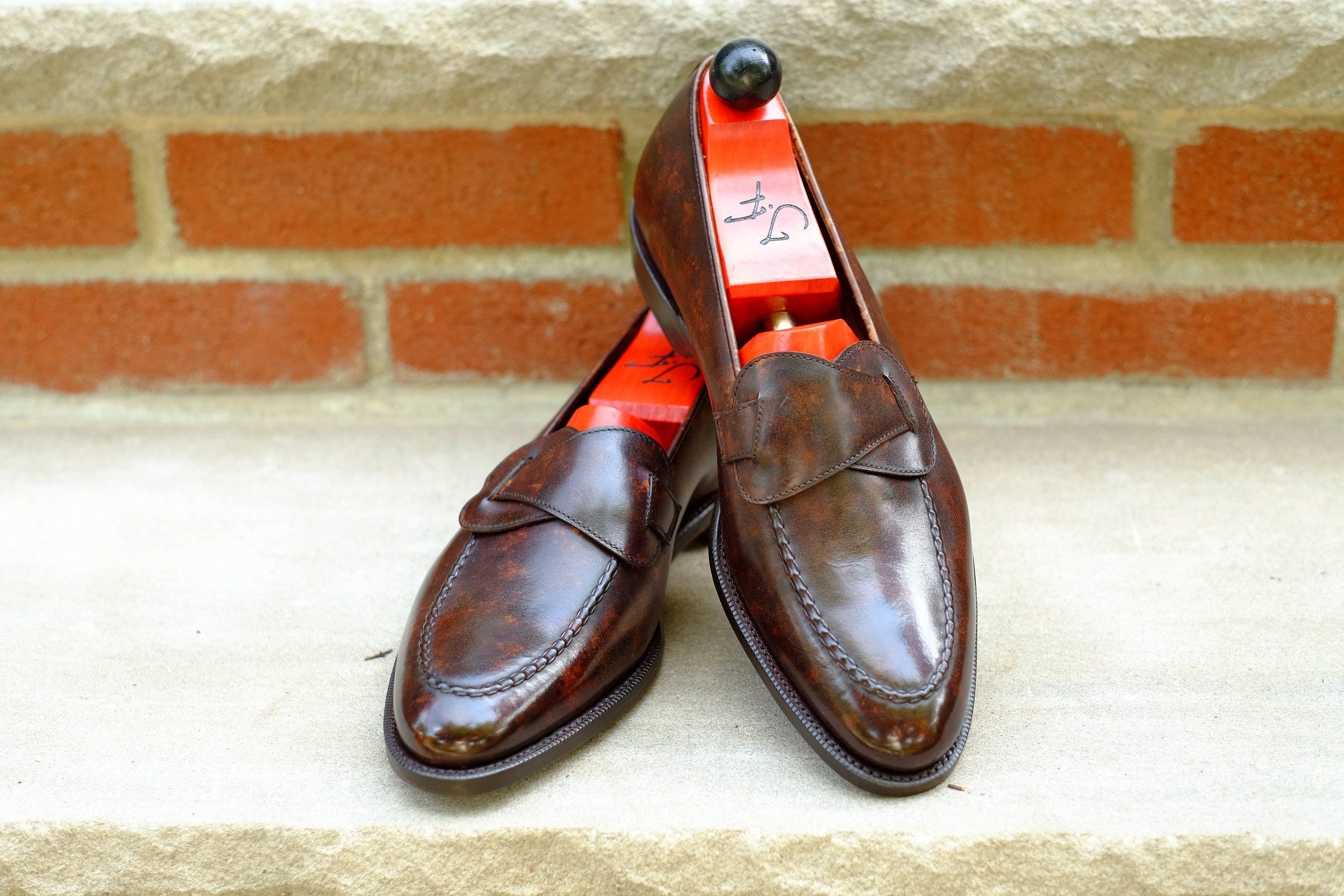 Hawthorne - Dark Brown Marble Patina - PRE ORDER-Butterfly Loafers-J.FitzPatrick Footwear