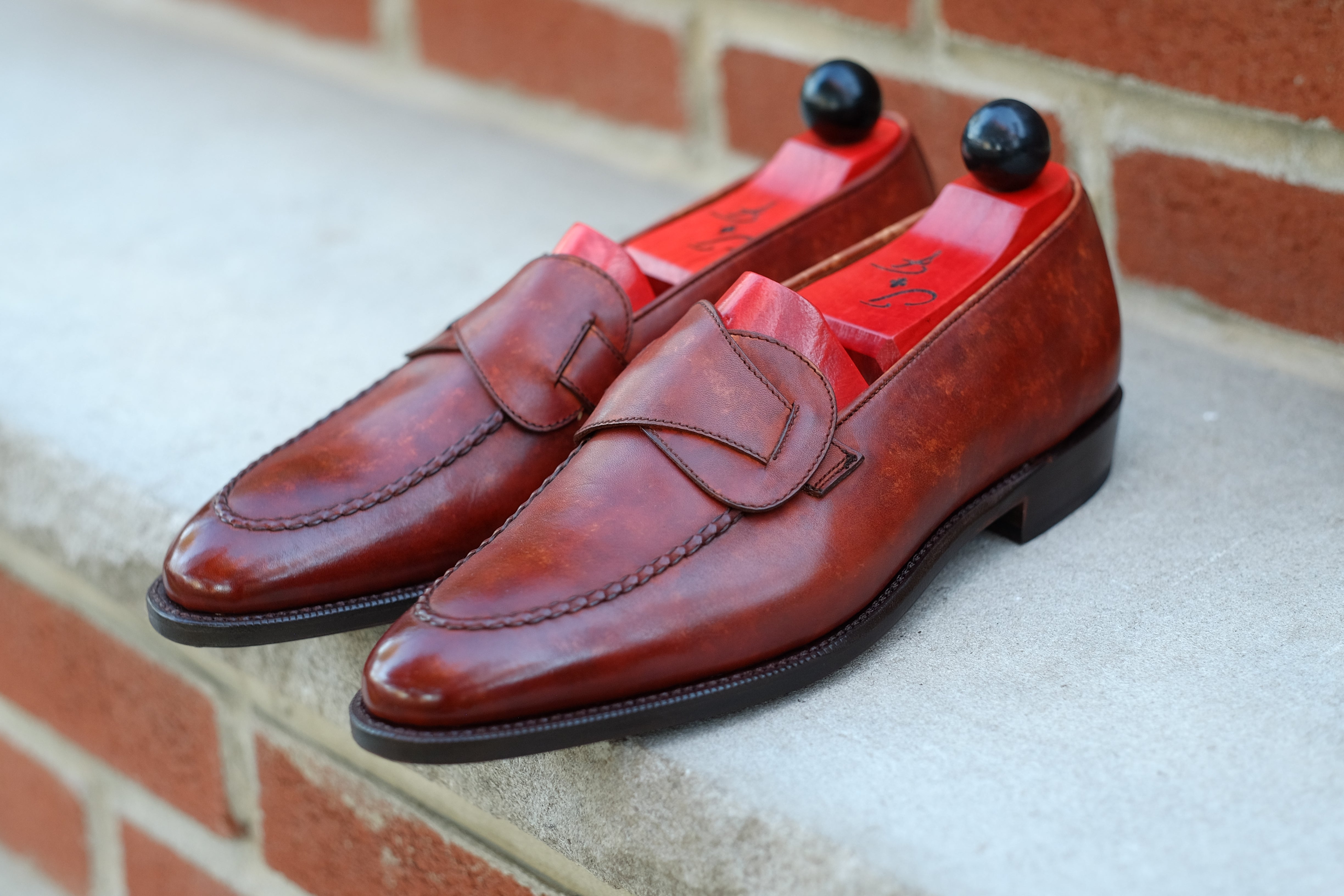 Hawthorne - Gold Marble Patina - PRE ORDER-Butterfly Loafers-J.FitzPatrick Footwear