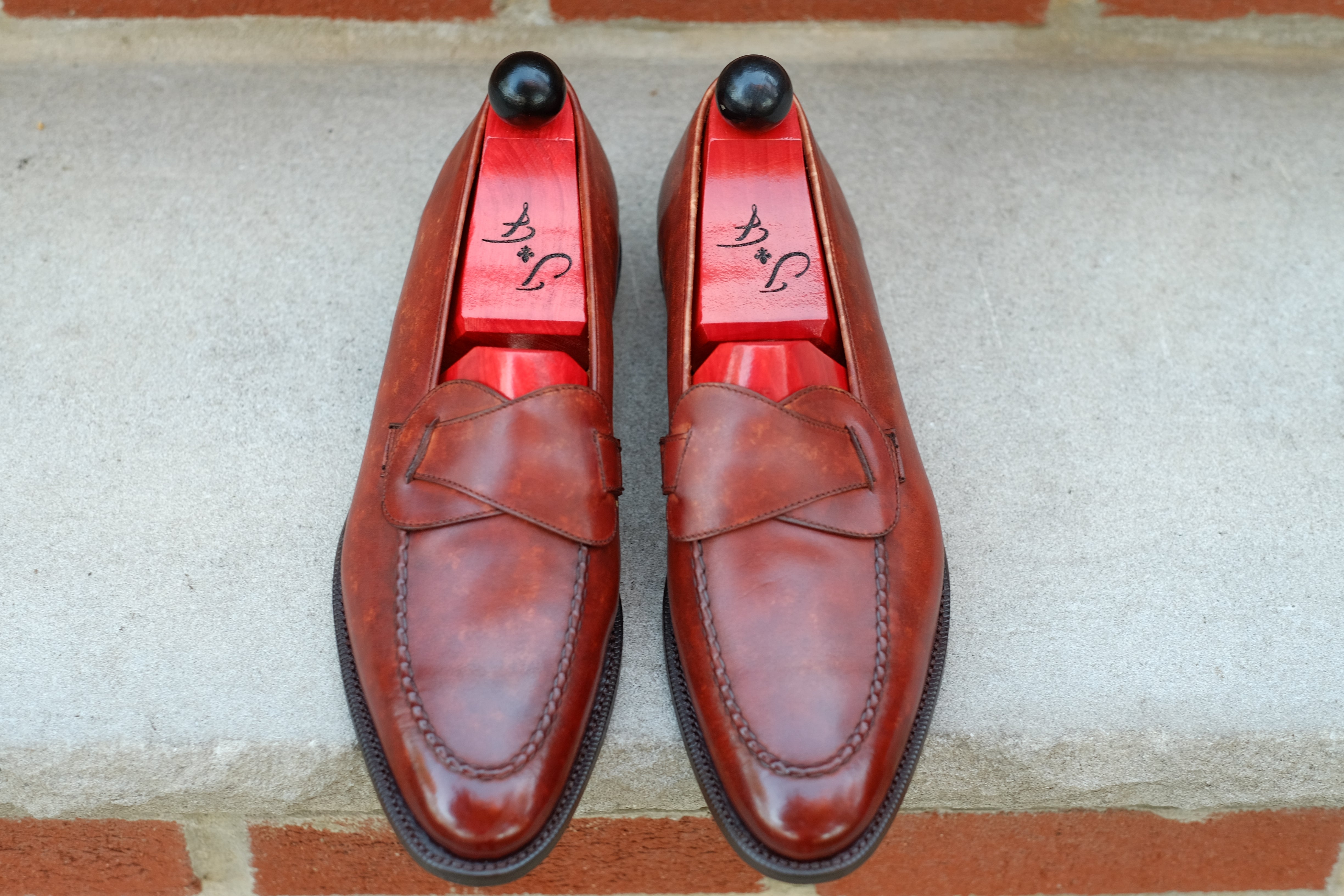 Hawthorne - Gold Marble Patina - PRE ORDER-Butterfly Loafers-J.FitzPatrick Footwear