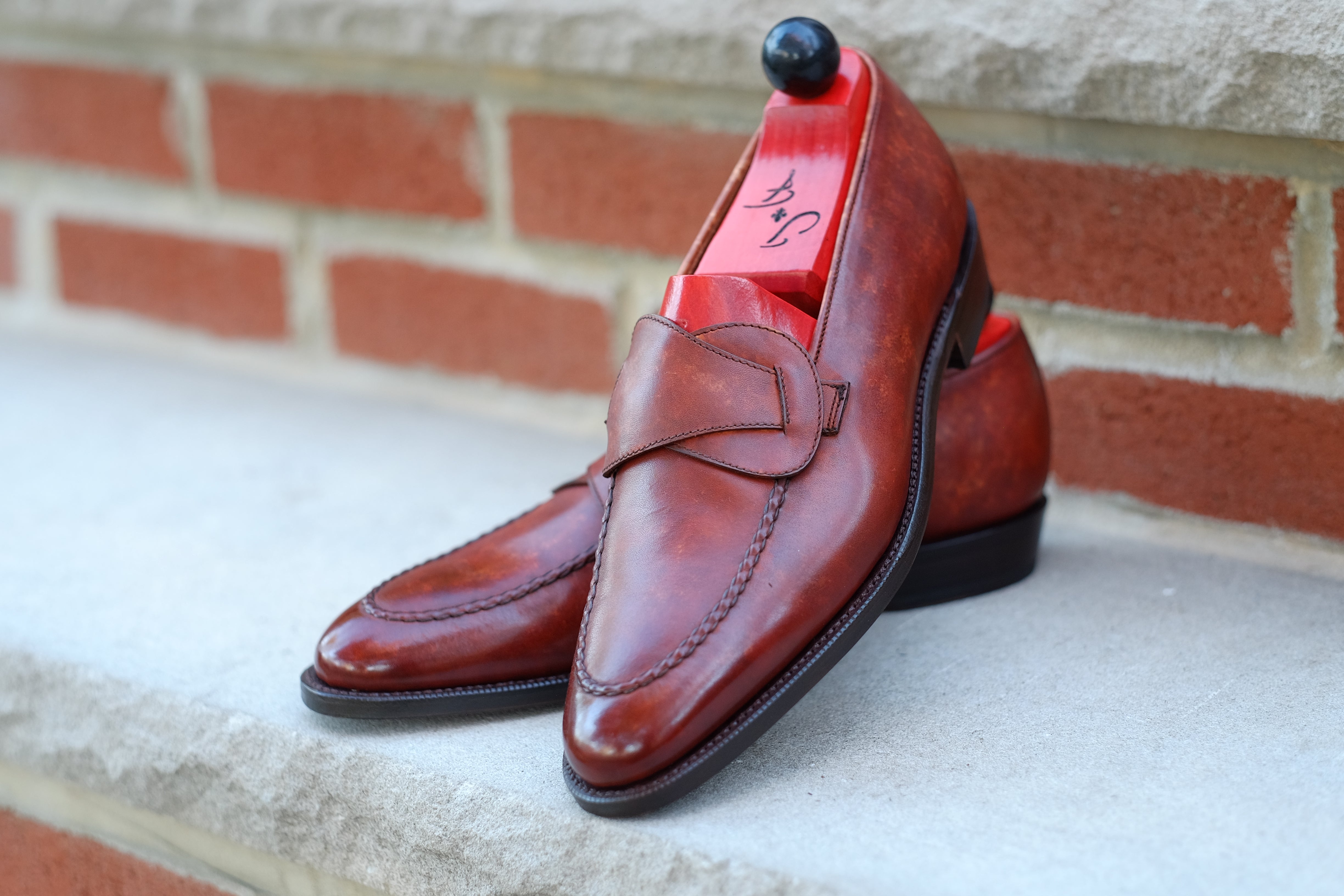 Hawthorne - Gold Marble Patina - PRE ORDER-Butterfly Loafers-J.FitzPatrick Footwear