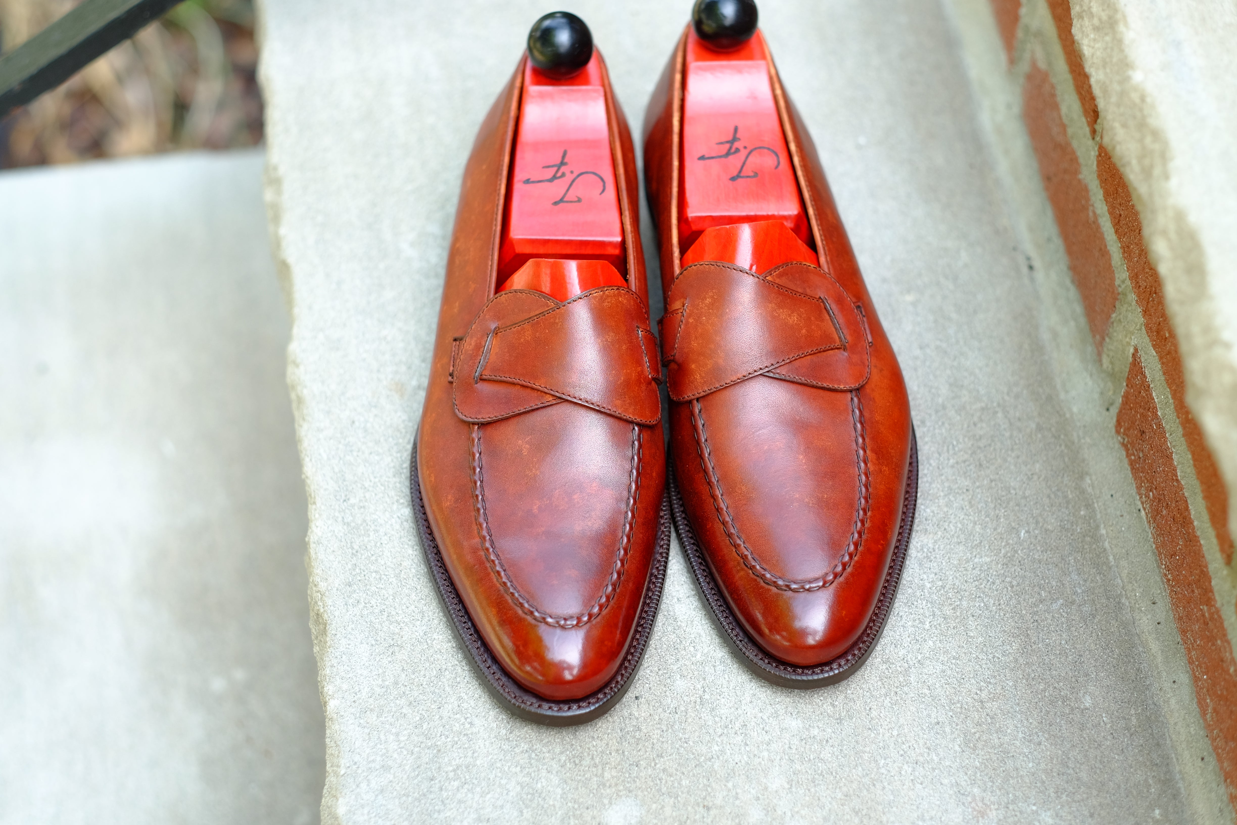 Hawthorne - Gold Marble Patina - PRE ORDER-Butterfly Loafers-J.FitzPatrick Footwear