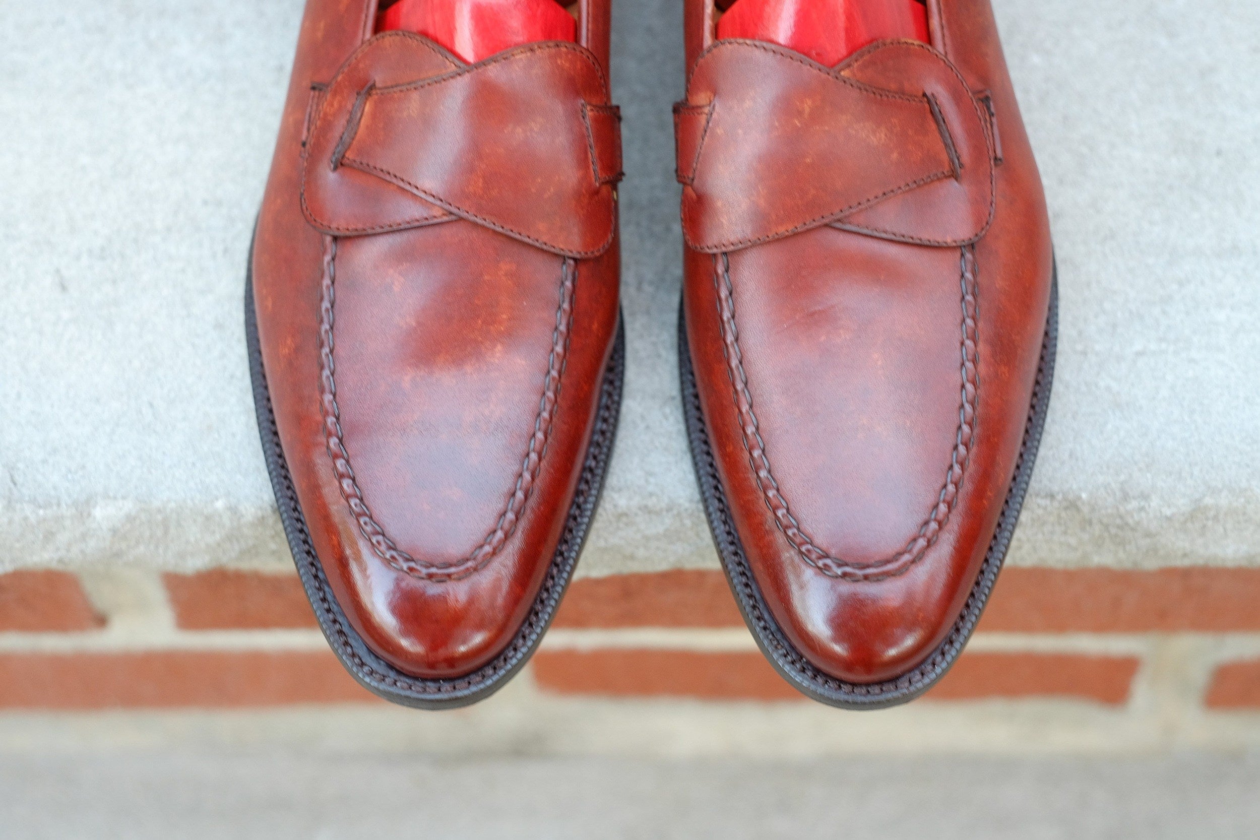 Hawthorne - Gold Marble Patina - PRE ORDER-Butterfly Loafers-J.FitzPatrick Footwear