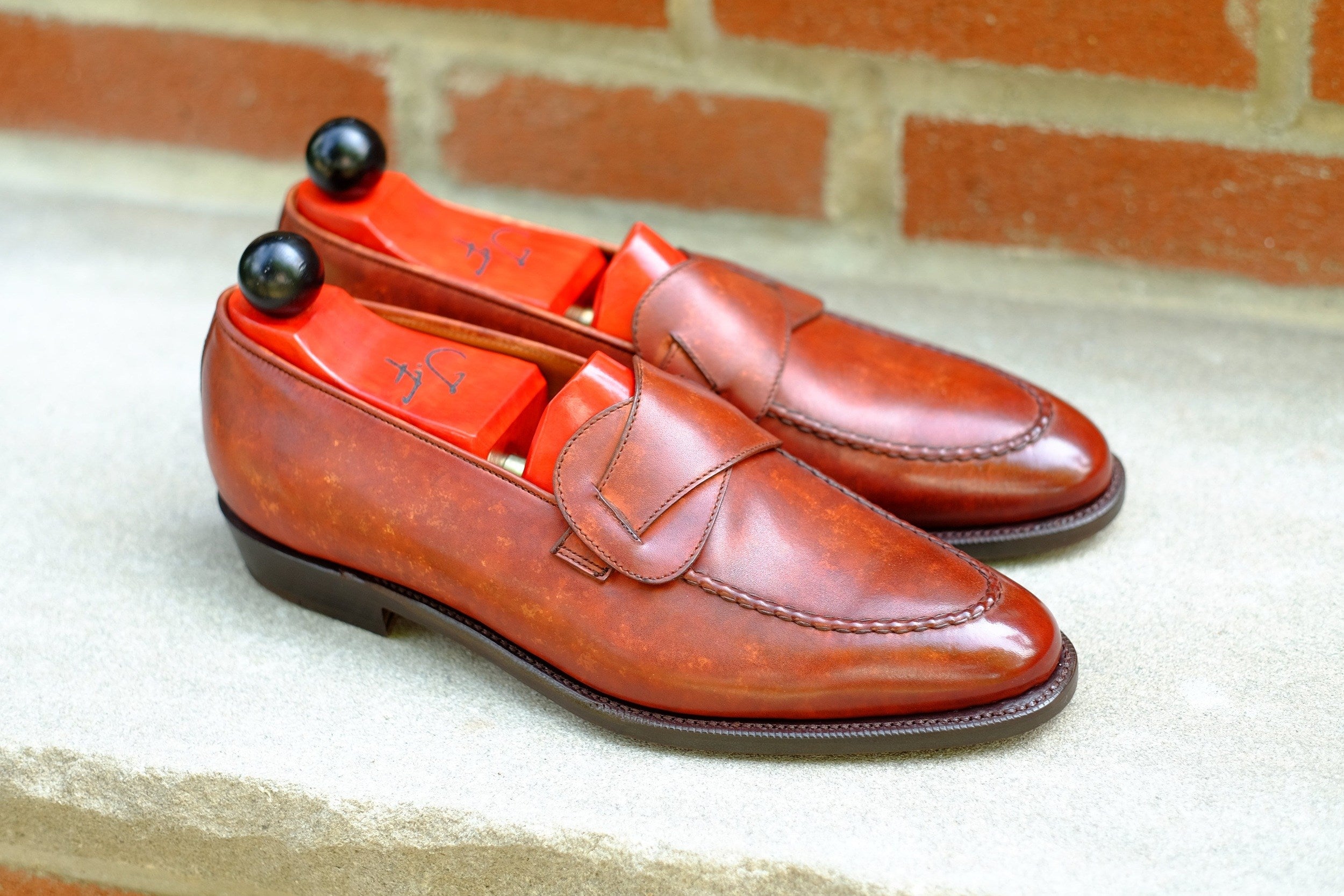Hawthorne - Gold Marble Patina - PRE ORDER-Butterfly Loafers-J.FitzPatrick Footwear