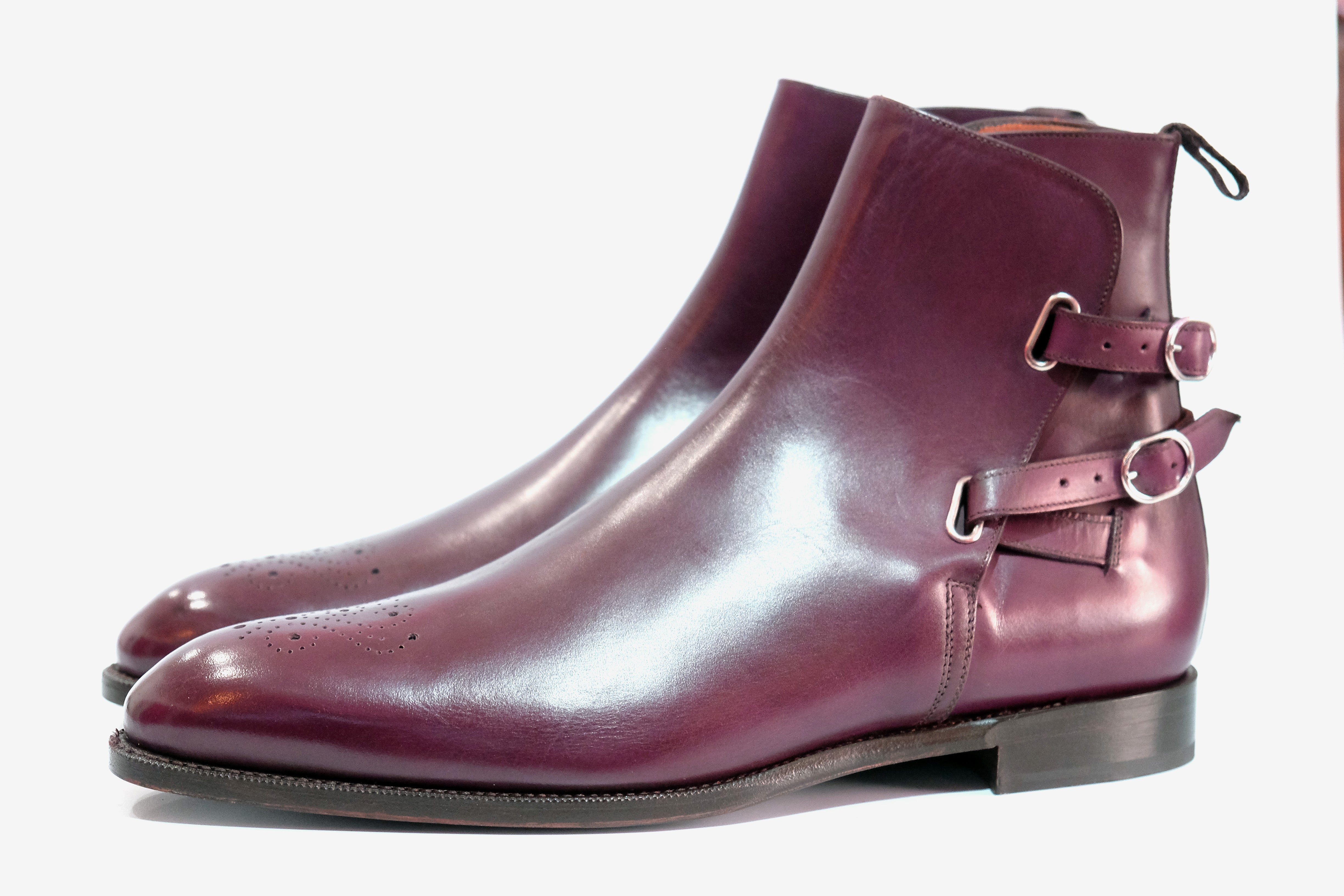Indianola - MTO - Orchid Calf - NGT Last - Single Leather Sole-Made To Order Jodhpur Boots-J.FitzPatrick Footwear