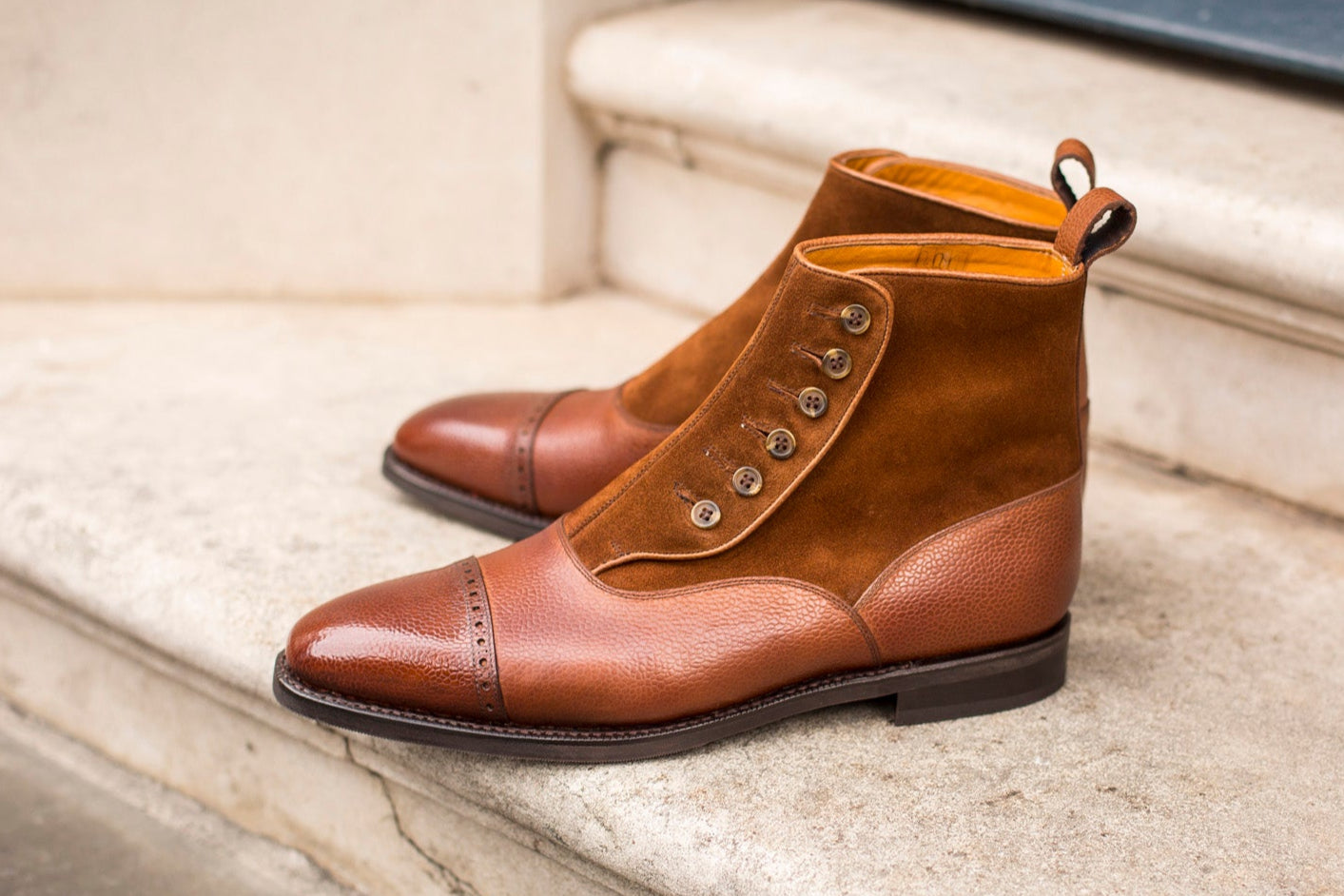 Westlake - MTO - Tan Grain / Snuff Suede - LPB Last - City Rubber Sole