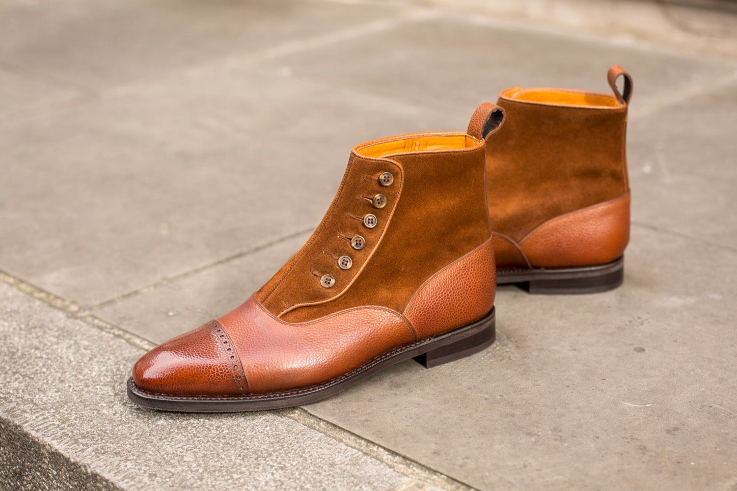 Westlake - MTO - Tan Grain / Snuff Suede - LPB Last - City Rubber Sole