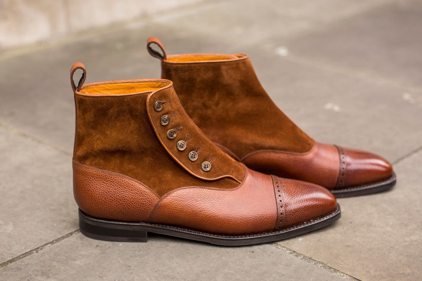 Westlake - MTO - Tan Grain / Snuff Suede - LPB Last - City Rubber Sole