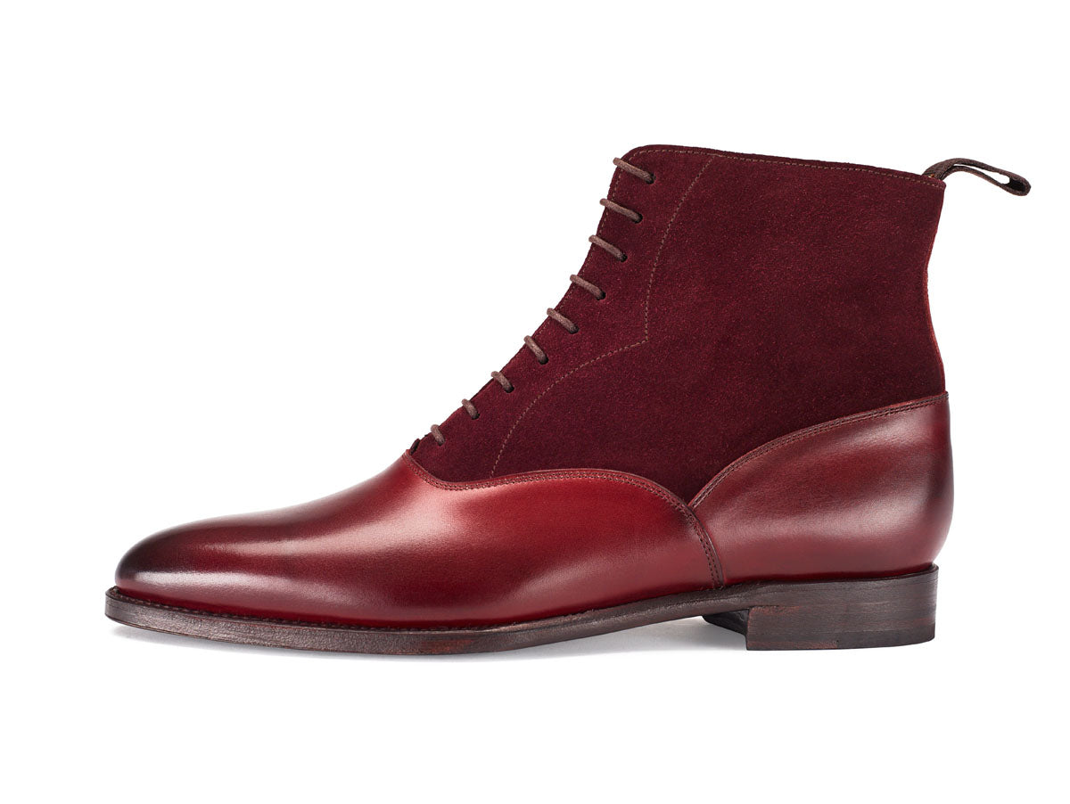 Wedgwood - MTO - Burnished Burgundy Calf / Burgundy Suede - TMG Last - Single Leather Sole