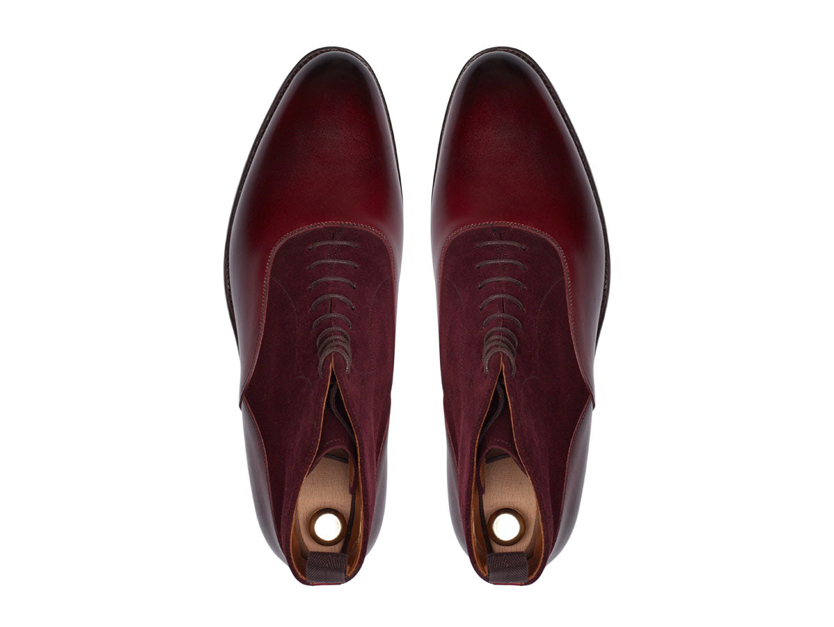 Wedgwood - MTO - Burnished Burgundy Calf / Burgundy Suede - TMG Last - Single Leather Sole