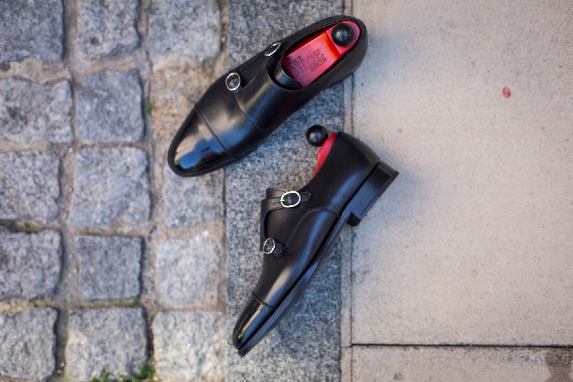 Kent - MTO - Black Calf-Made To Order Double Monkstrap Cap Toe-J.FitzPatrick Footwear
