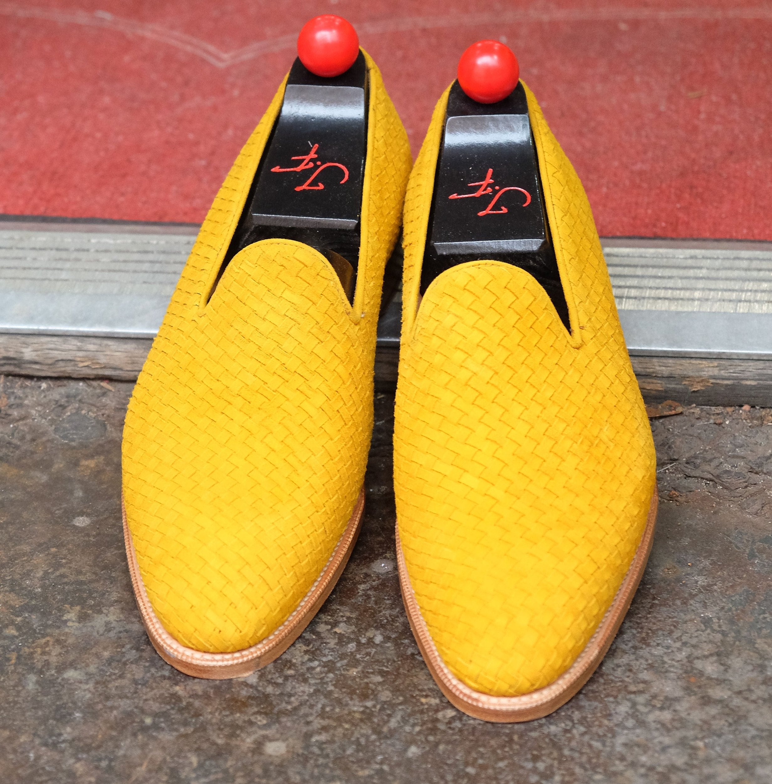 Laurelhurst II - MTO - Braided Sol Suede - TMG Last - Single Leather Sole-Made To Order Slipper Loafer-J.FitzPatrick Footwear