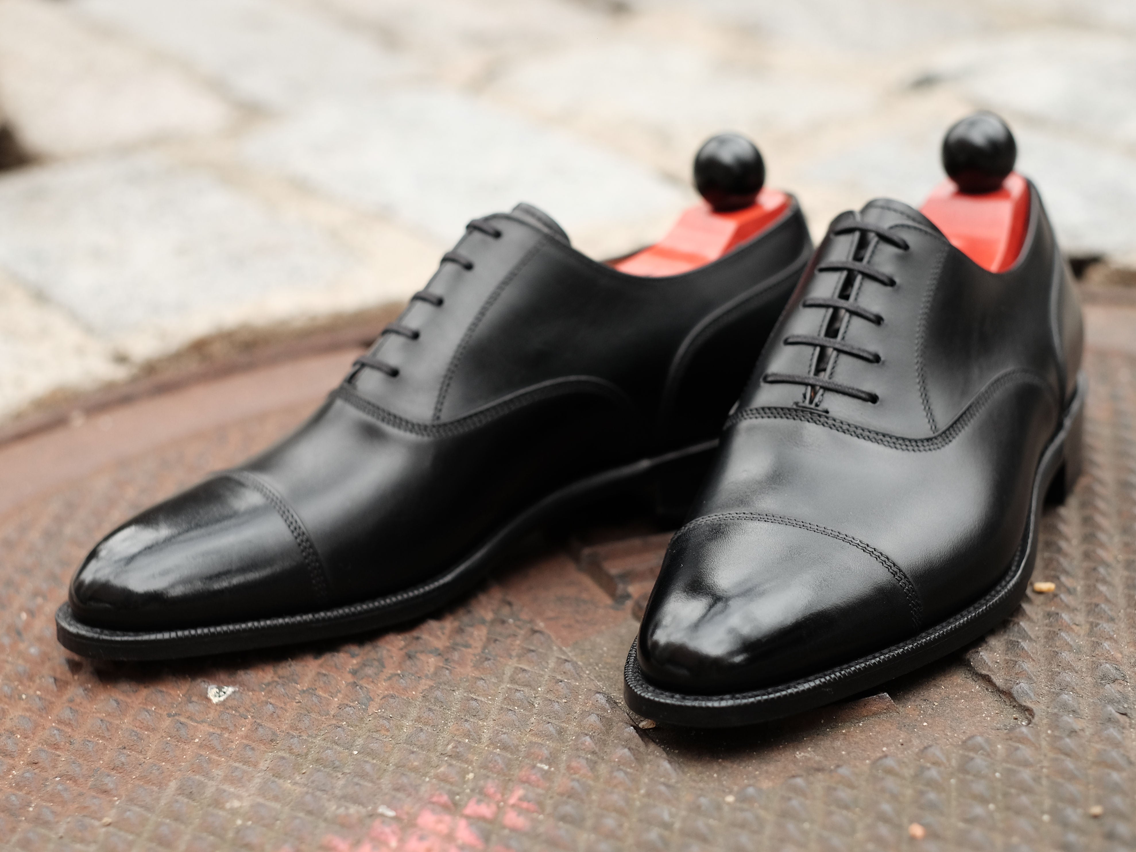 Magnolia - Black Calf-Captoe Cap Toe Oxfords-J.FitzPatrick Footwear
