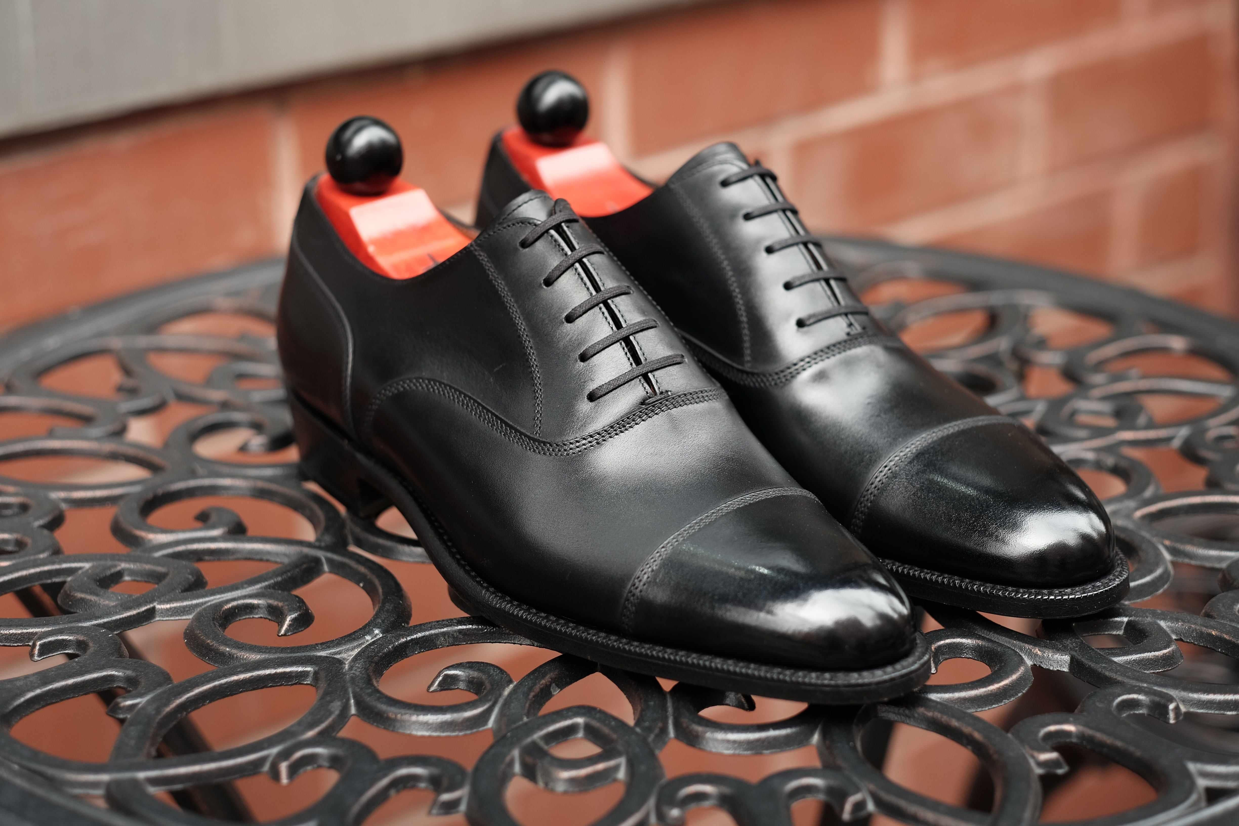 Magnolia - Black Calf-Captoe Cap Toe Oxfords-J.FitzPatrick Footwear