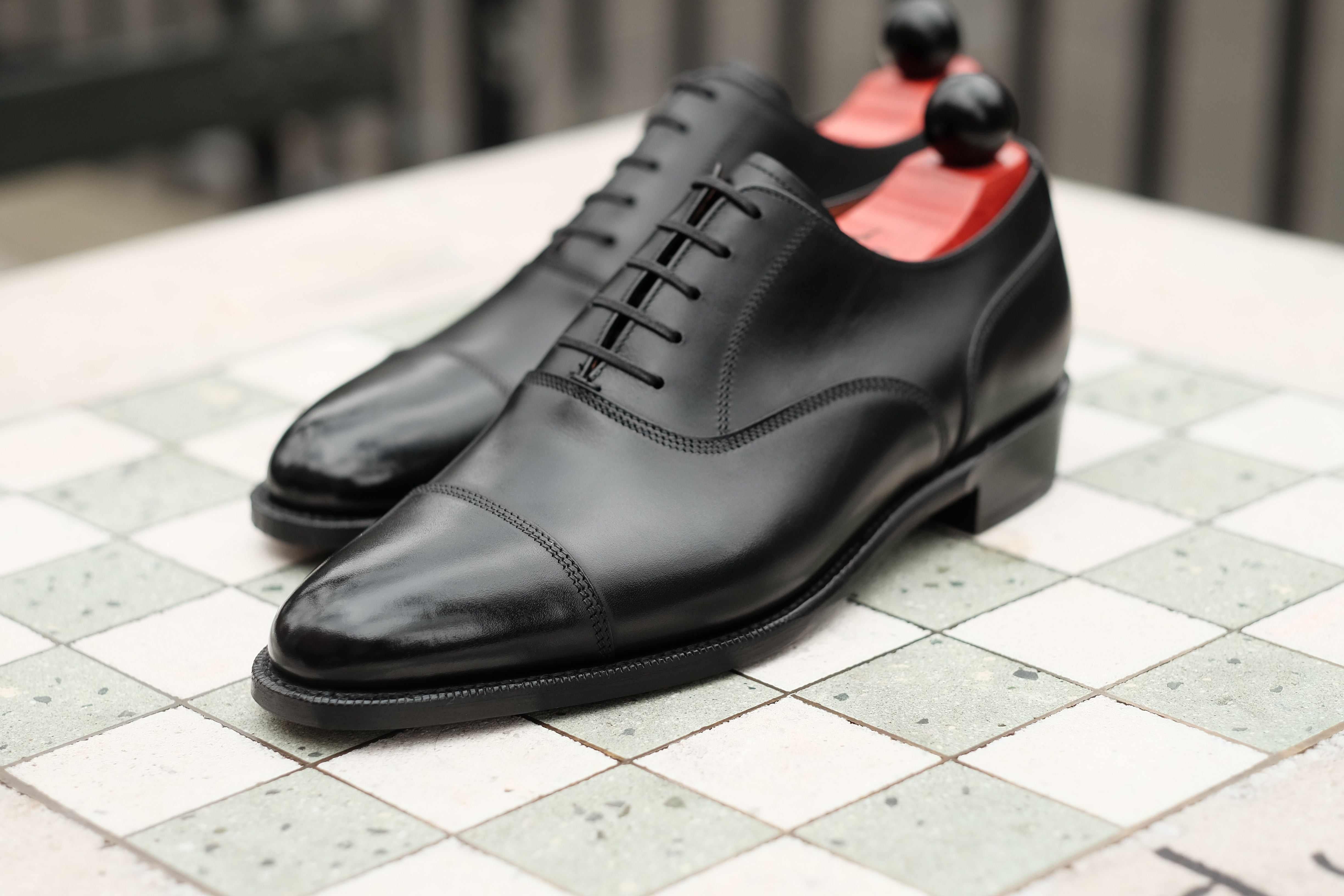 Magnolia - Black Calf-Captoe Cap Toe Oxfords-J.FitzPatrick Footwear