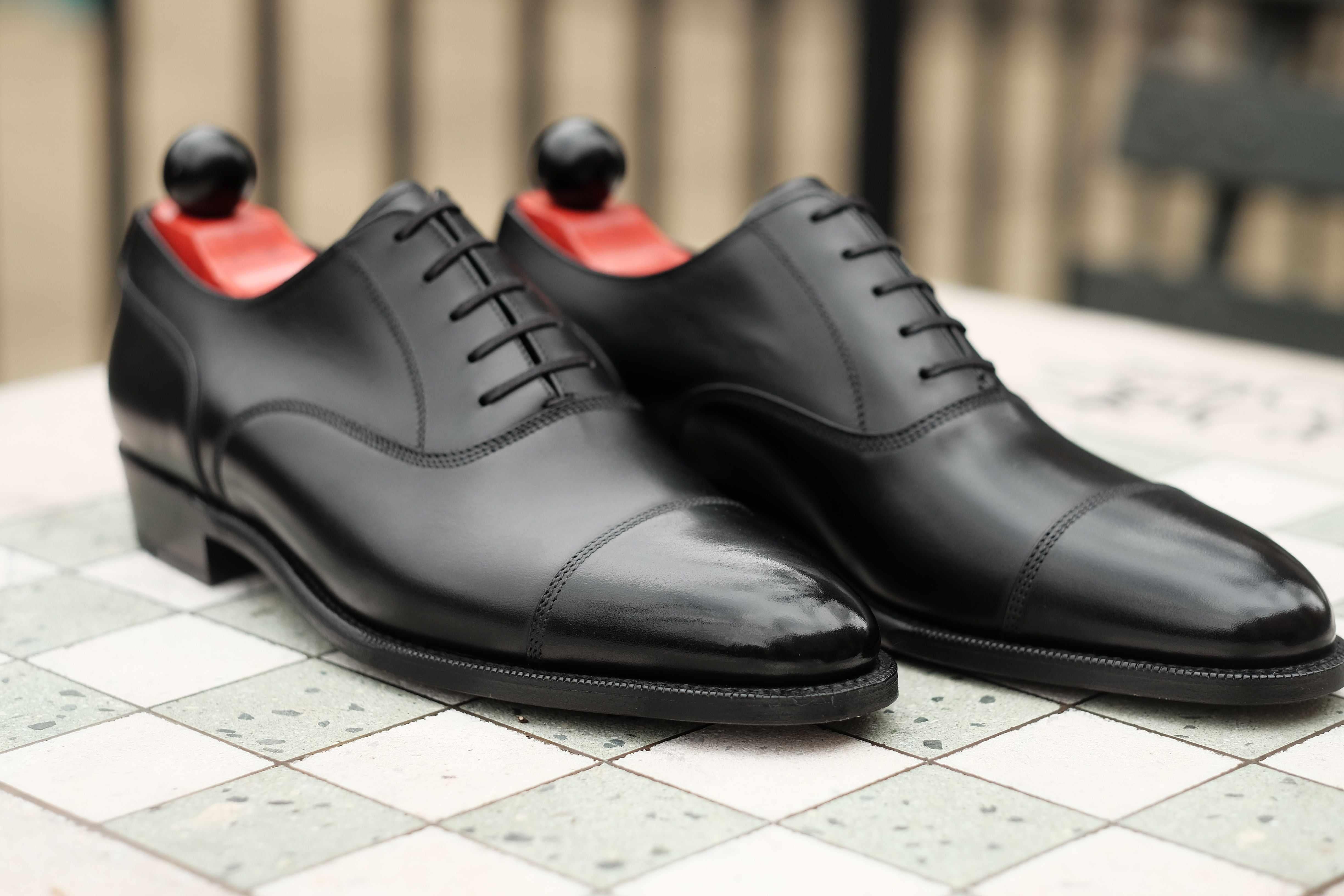 Magnolia - Black Calf-Captoe Cap Toe Oxfords-J.FitzPatrick Footwear