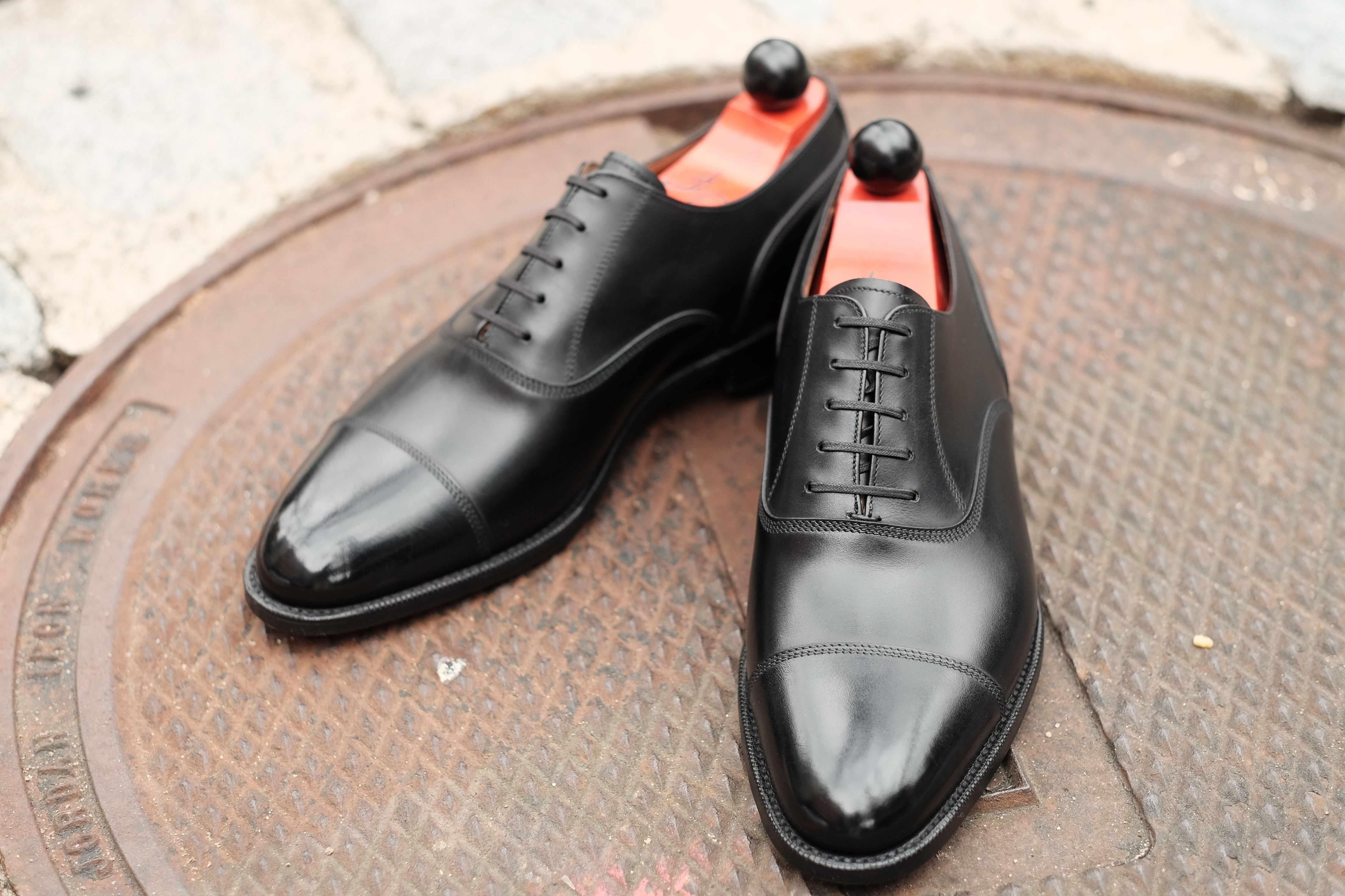 Magnolia - Black Calf-Captoe Cap Toe Oxfords-J.FitzPatrick Footwear