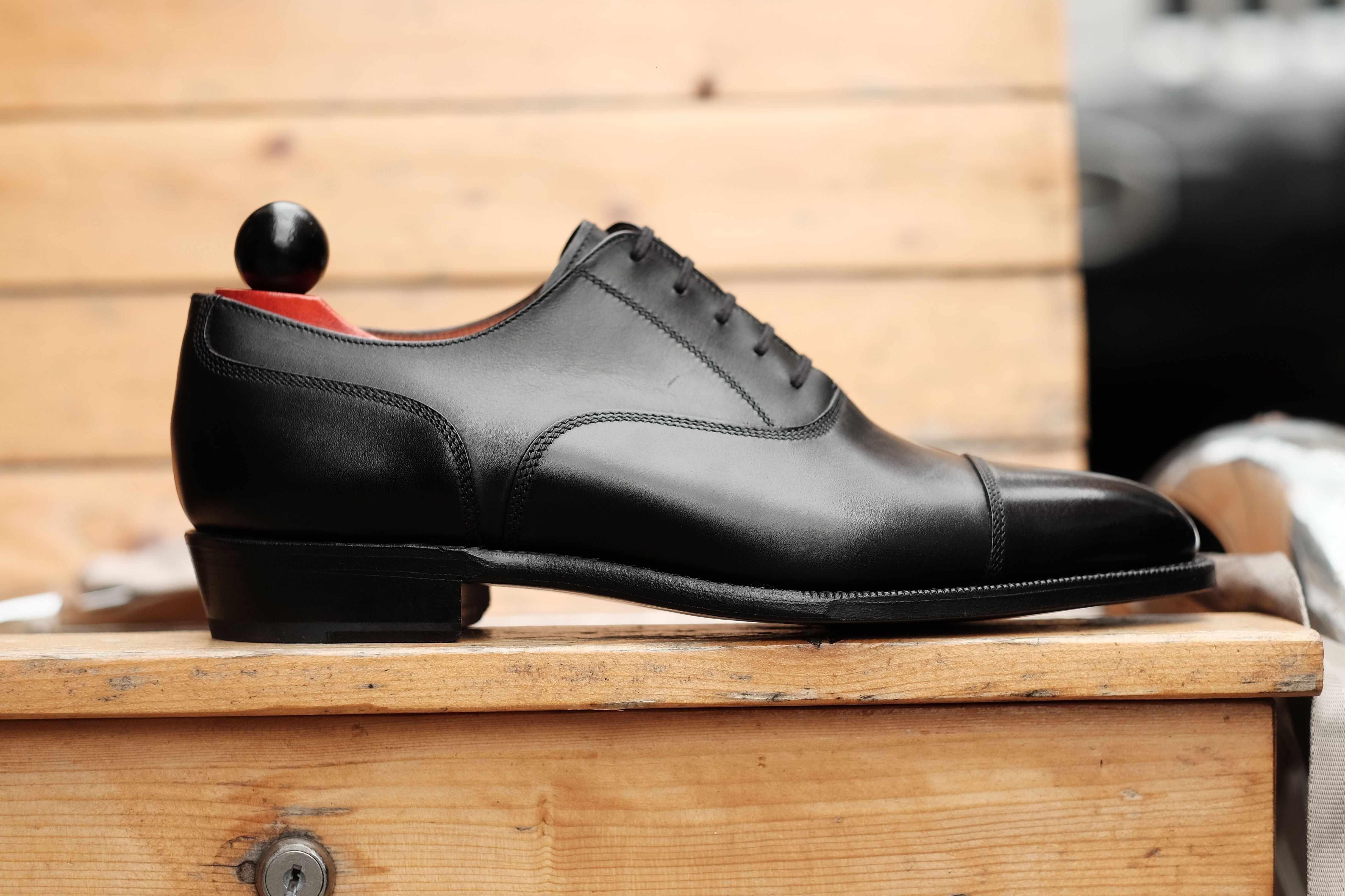 Magnolia - Black Calf-Captoe Cap Toe Oxfords-J.FitzPatrick Footwear