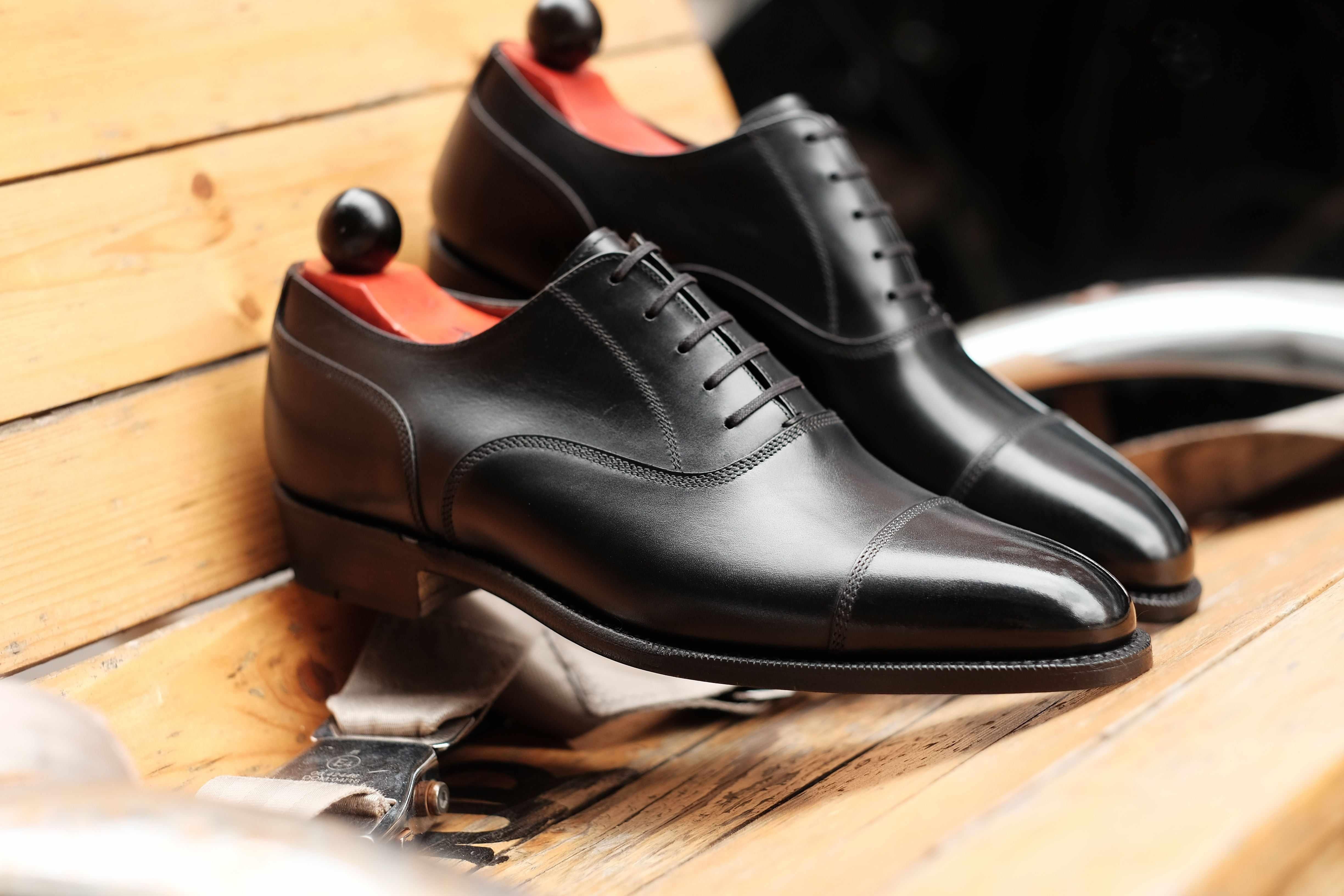Magnolia - Black Calf-Captoe Cap Toe Oxfords-J.FitzPatrick Footwear