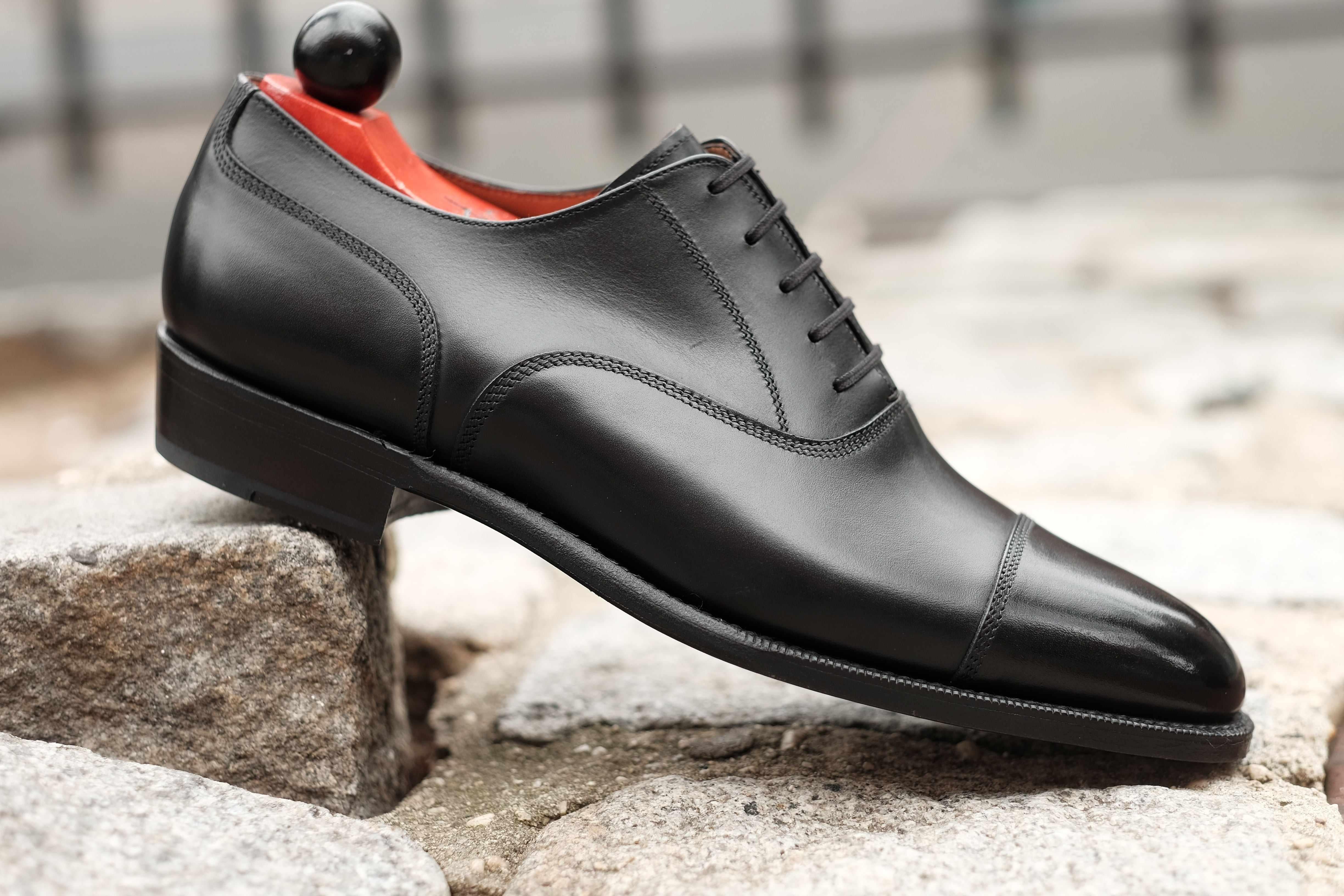 Magnolia - Black Calf-Captoe Cap Toe Oxfords-J.FitzPatrick Footwear