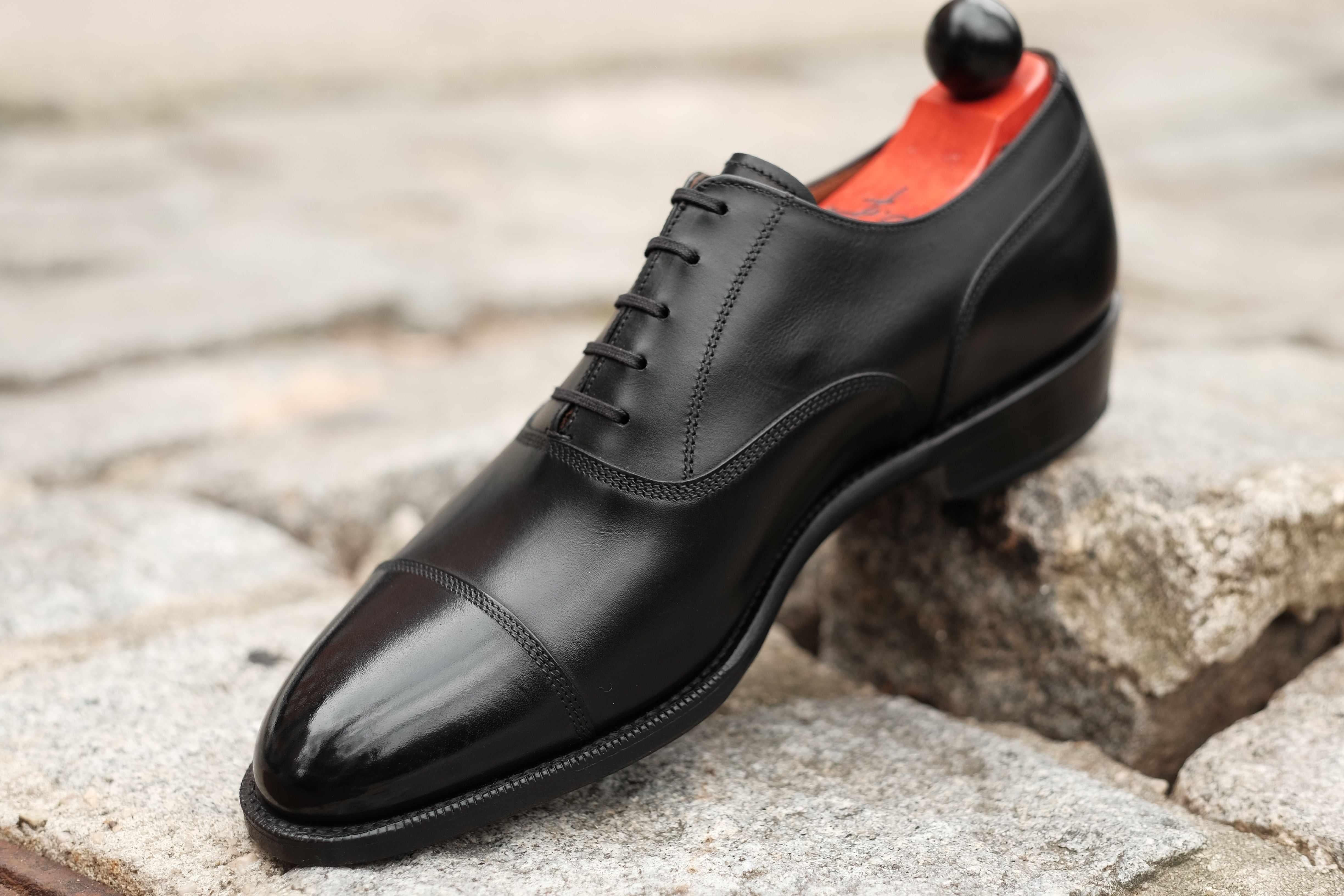 Magnolia - Black Calf-Captoe Cap Toe Oxfords-J.FitzPatrick Footwear