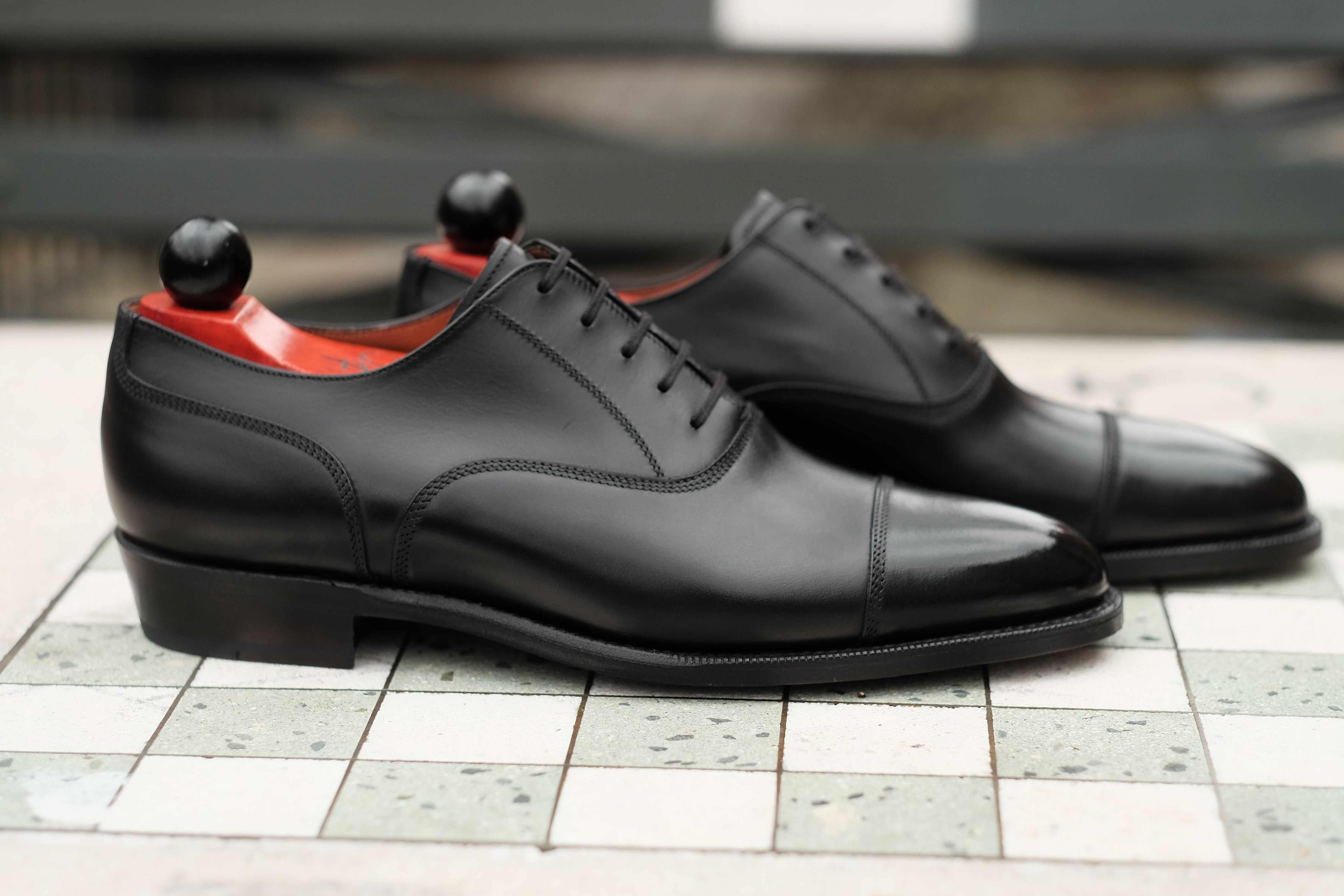 Magnolia - Black Calf-Captoe Cap Toe Oxfords-J.FitzPatrick Footwear