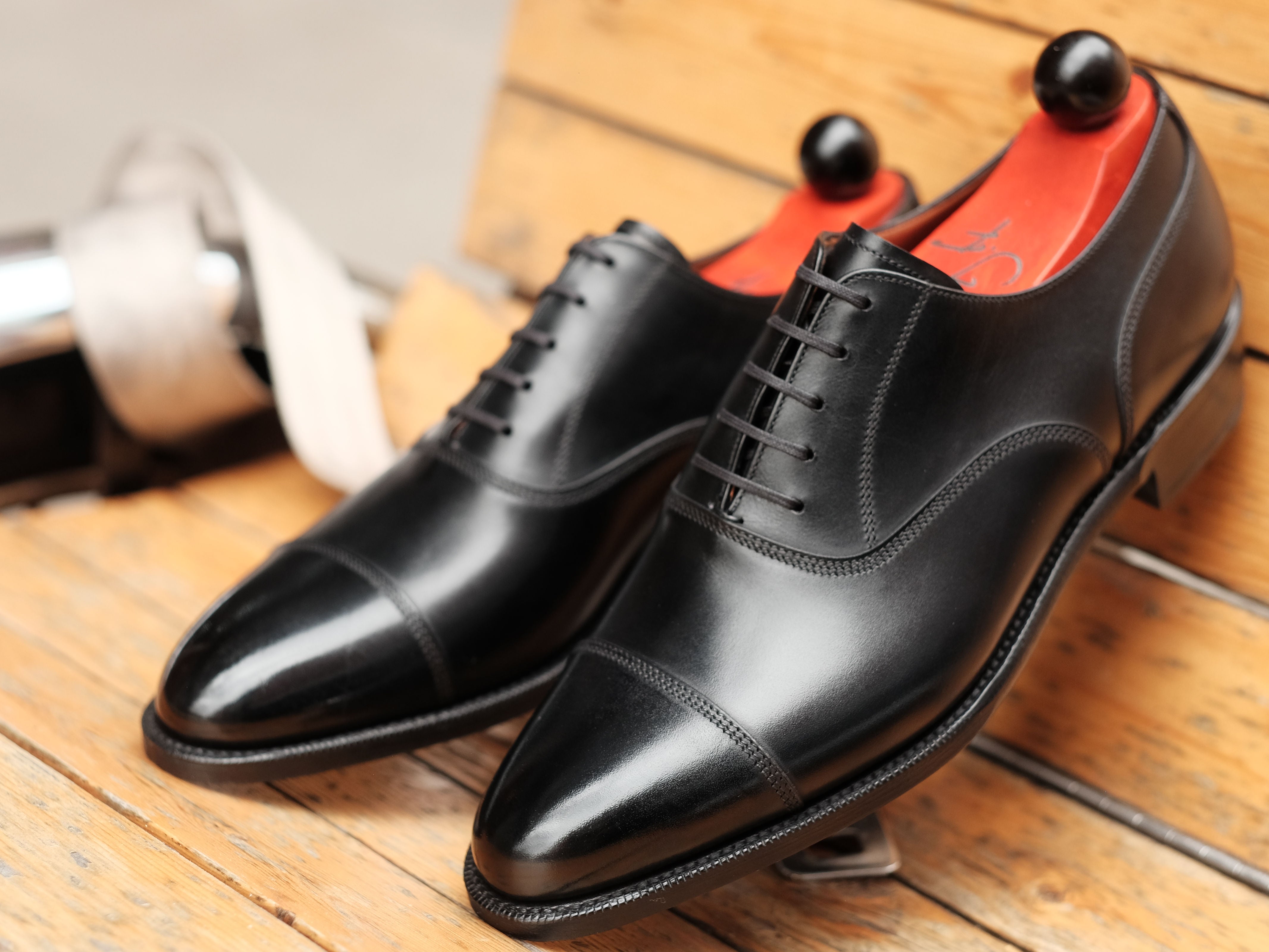 Magnolia - Black Calf-Captoe Cap Toe Oxfords-J.FitzPatrick Footwear